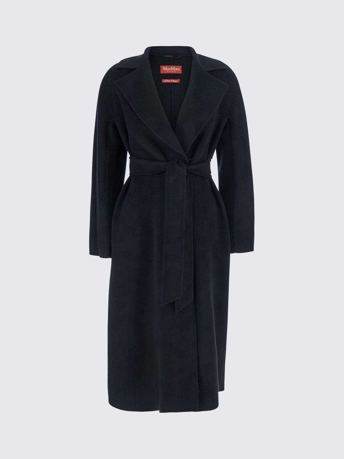 Max Mara Coat Woman Black MAX MARA