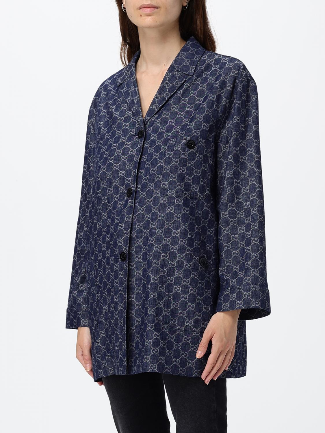 Gucci Jacket Woman Blue GUCCI