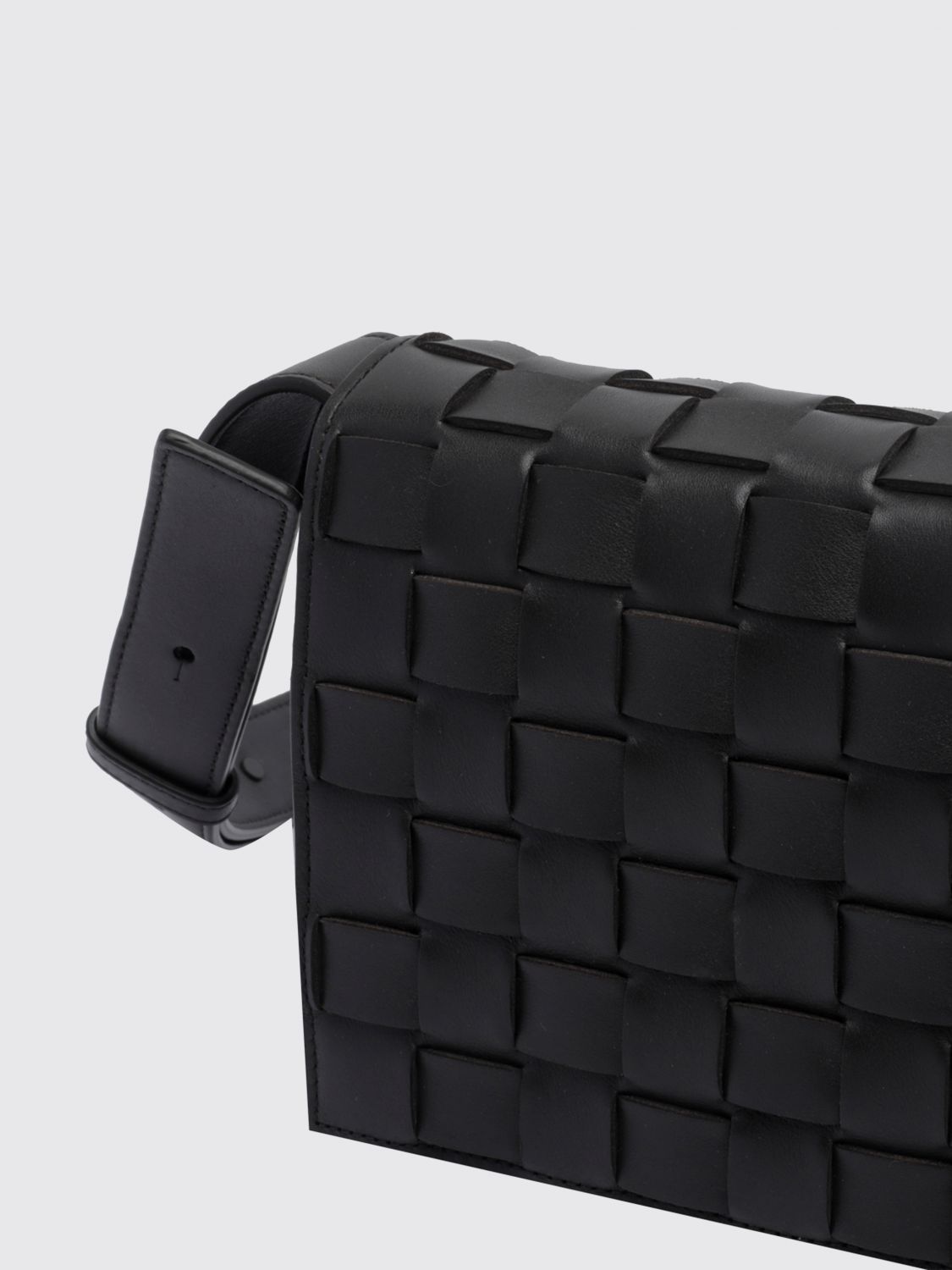 Bottega Veneta Men Bottega Veneta Orto Crossbody Bag In Woven Calfskin Leather BOTTEGA VENETA