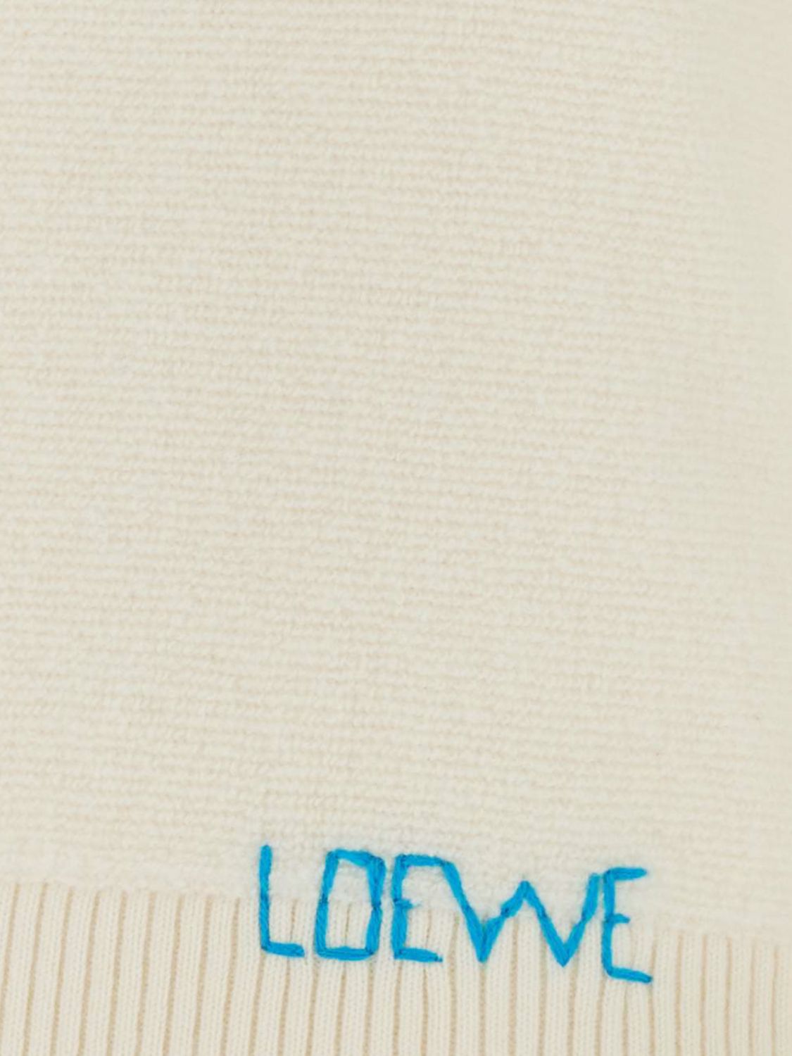 Loewe Women Loewe Long-Sleeved Wool Crewneck Jumper With Contrast Logo LOEWE