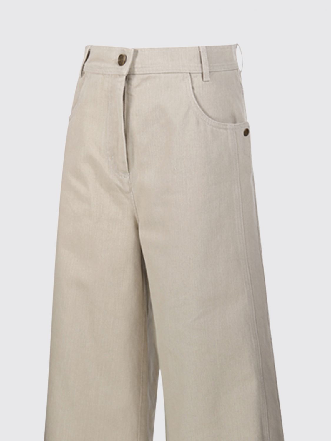 Max Mara Women Max Mara High-Waisted Wide Leg Jeans In Cotton Denim MAX MARA