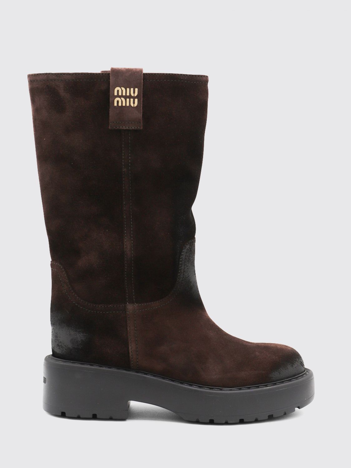 Miu Miu Boots Woman Dark MIU MIU