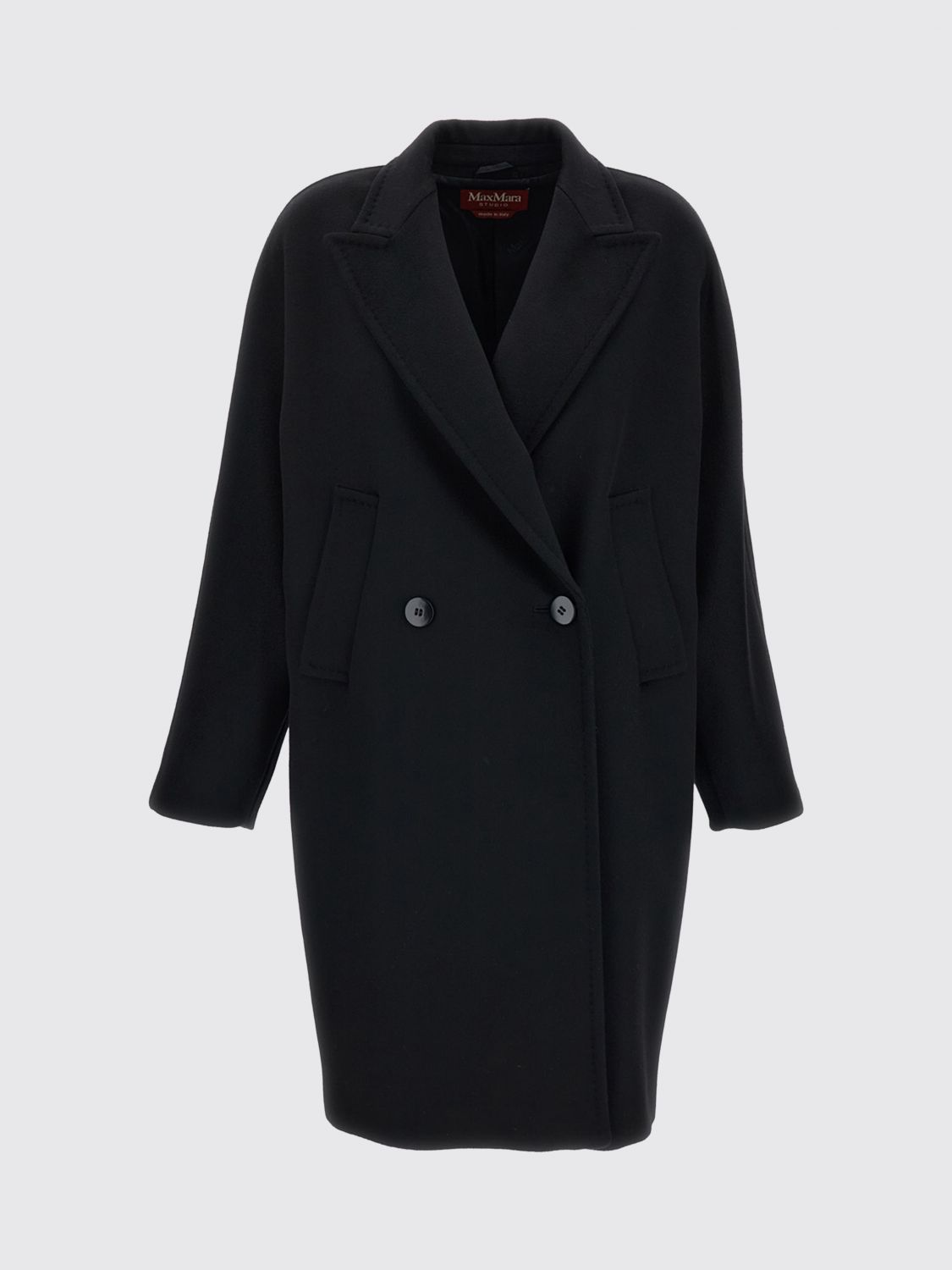 Max Mara Studio Coat Woman Black MAX MARA STUDIO