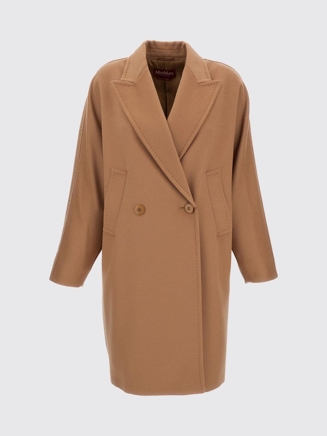 Max Mara Studio Coat Woman Beige MAX MARA STUDIO