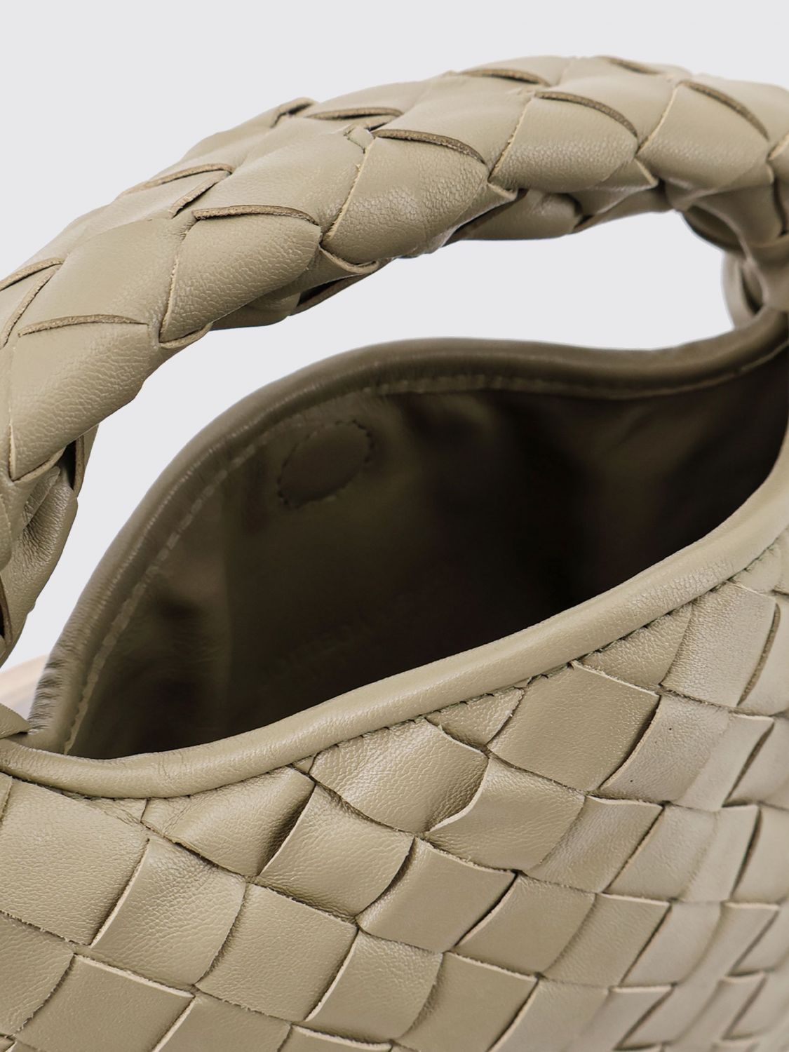 Bottega Veneta Women Small Hop Intrecciato Calfskin Handbag Bottega Veneta