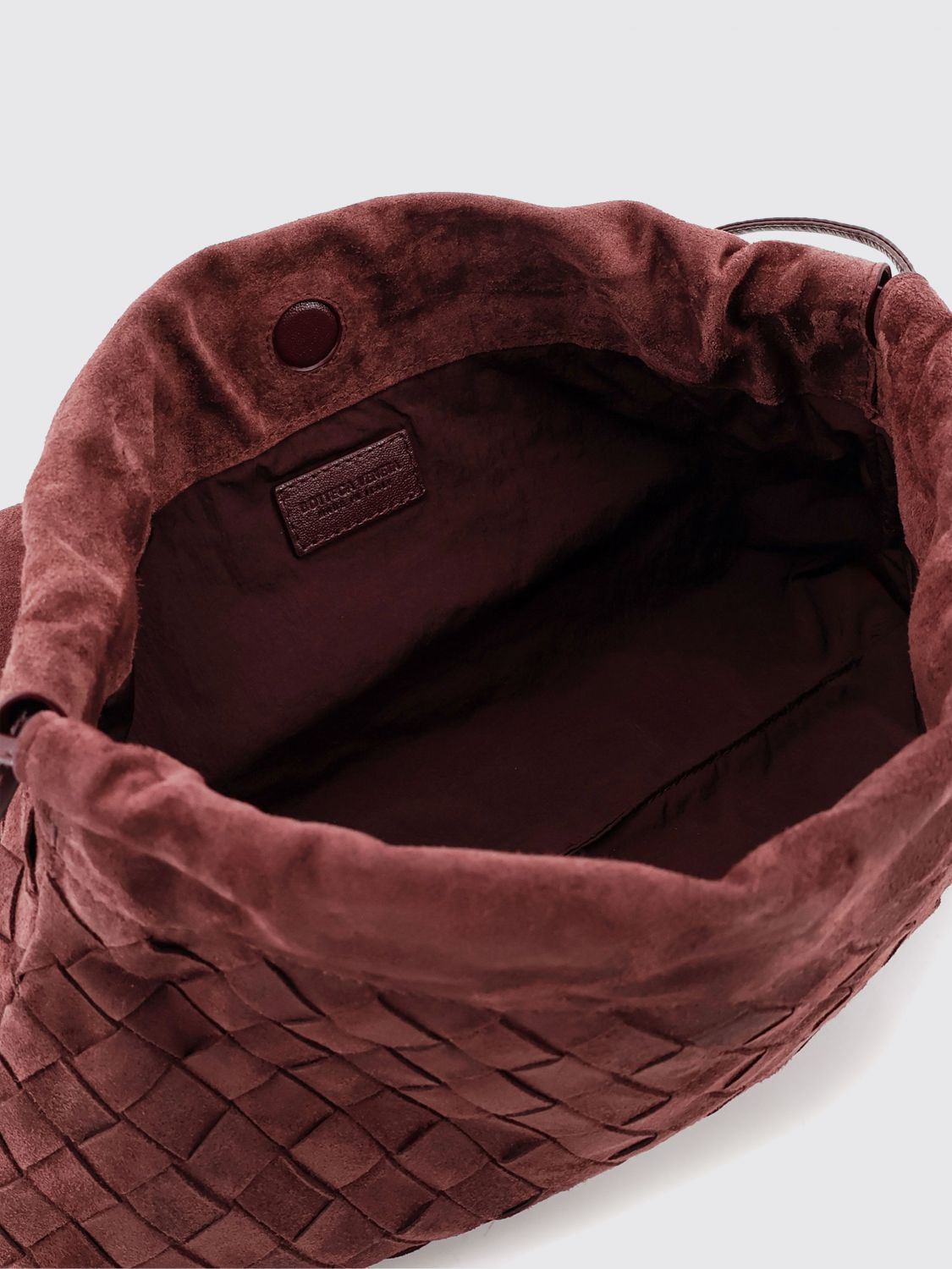 Bottega Veneta Women Giorno Woven Calfskin Shoulder Bag Bottega Veneta With Flap Closure BOTTEGA VENETA
