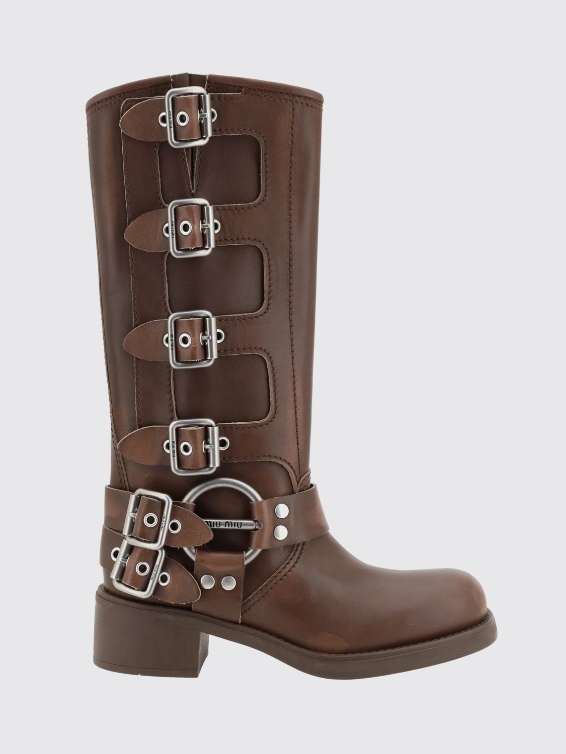 Miu Miu Boots Woman Burnt MIU MIU