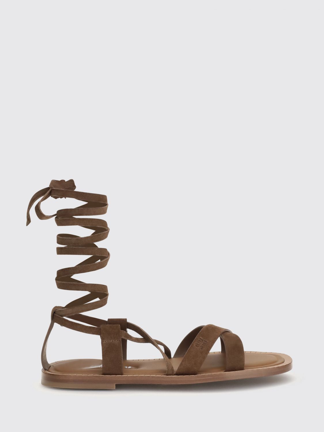 Miu Miu Heeled Sandal Woman Cocoa MIU MIU