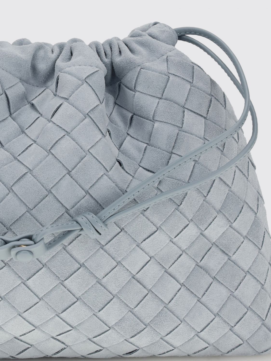 Bottega Veneta Women Dustbag Woven Calfskin Clutch Bottega Veneta With Drawstring Closure BOTTEGA VENETA