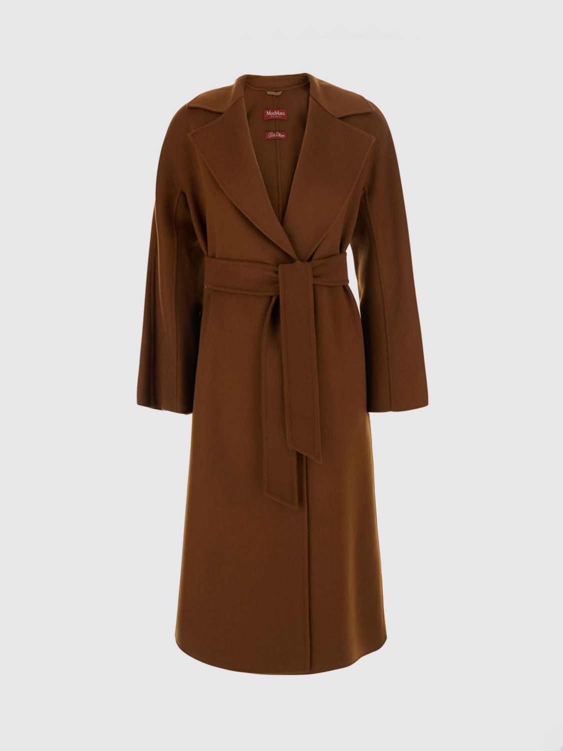 Max Mara Studio Coat Woman Cocoa MAX MARA STUDIO