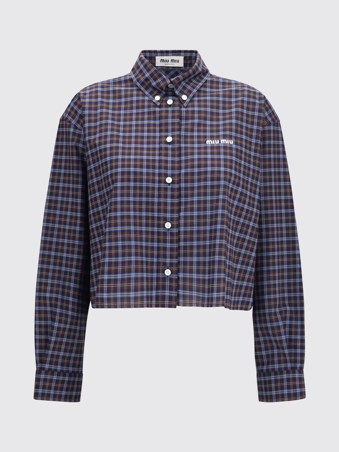 Miu Miu Shirt Woman Blue MIU MIU