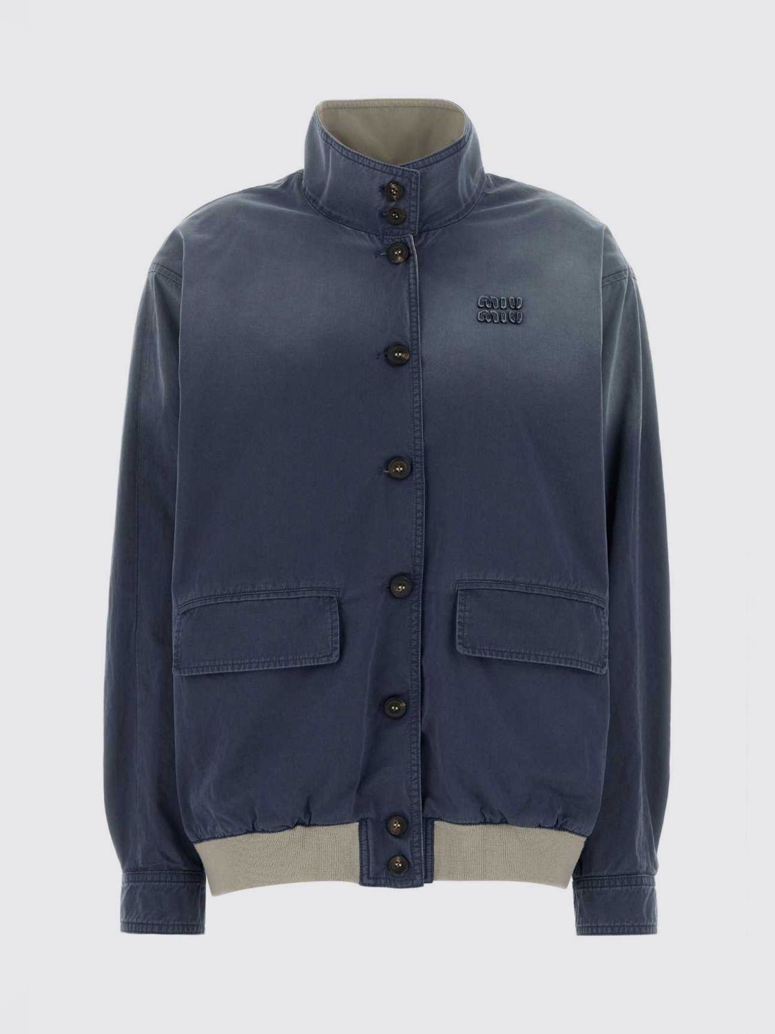 Miu Miu Jacket Woman Blue MIU MIU