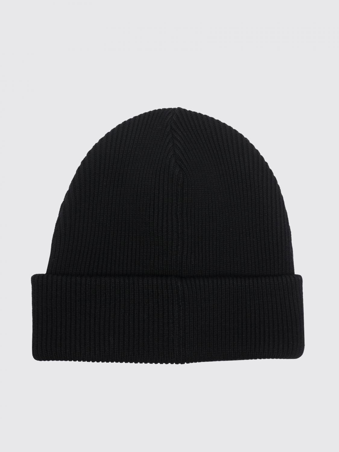 Gucci Men Gucci Ribbed Wool Beanie With Cuff And Web Stripe GUCCI