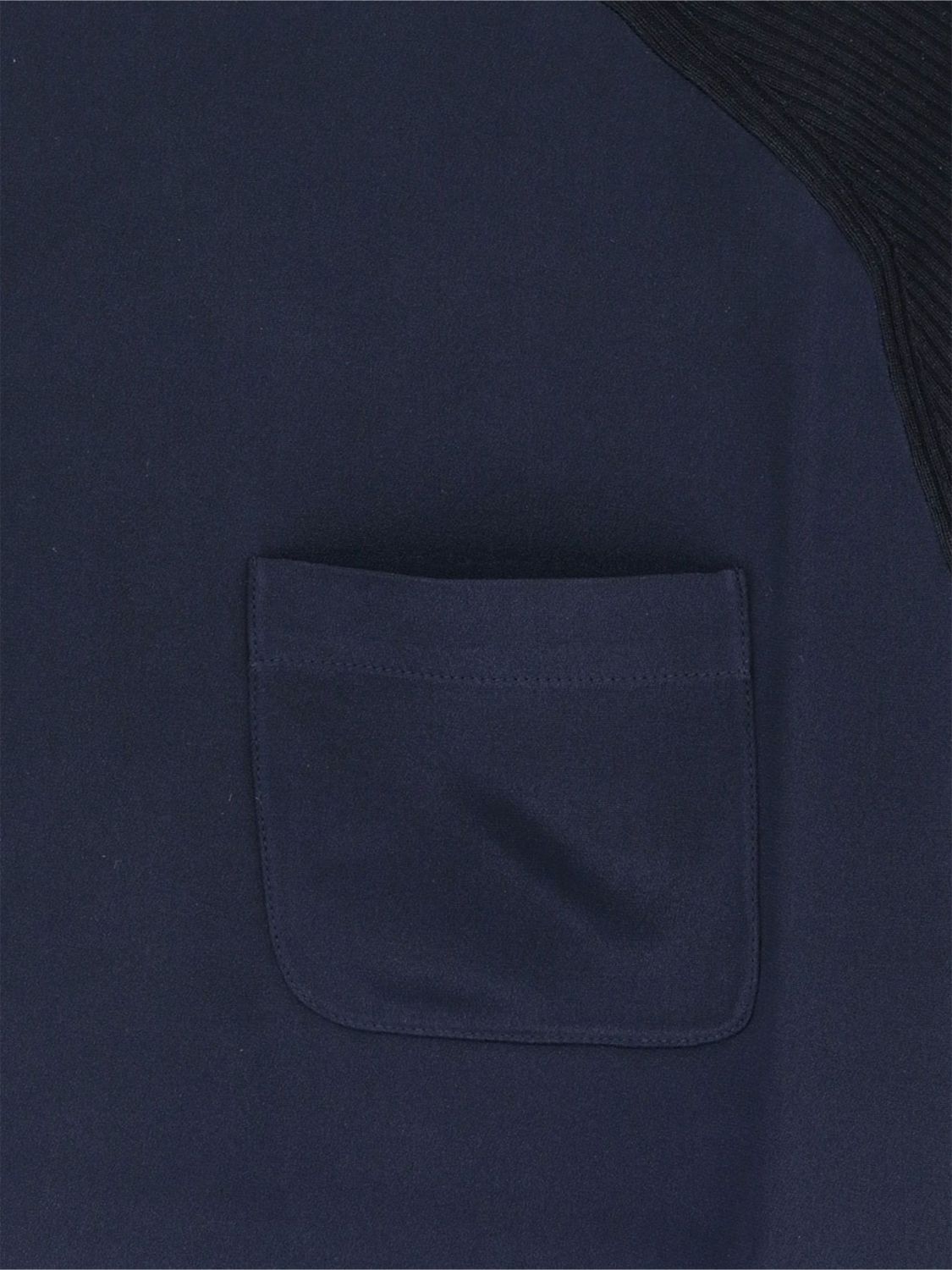 Max Mara Women Max Mara Silk And Cashmere Crewneck T-Shirt With Patch Pocket MAX MARA