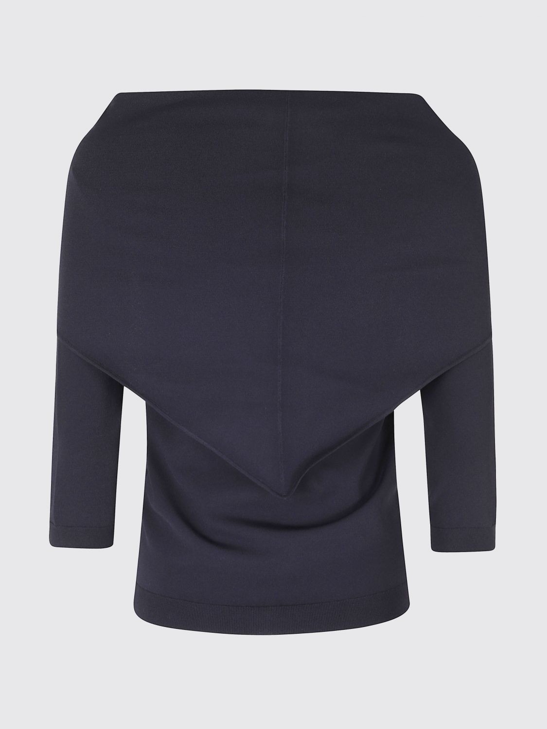 Max Mara Women Max Mara Slim Fit Striped Wool Crewneck Jumper With Pussy-Bow Neck MAX MARA