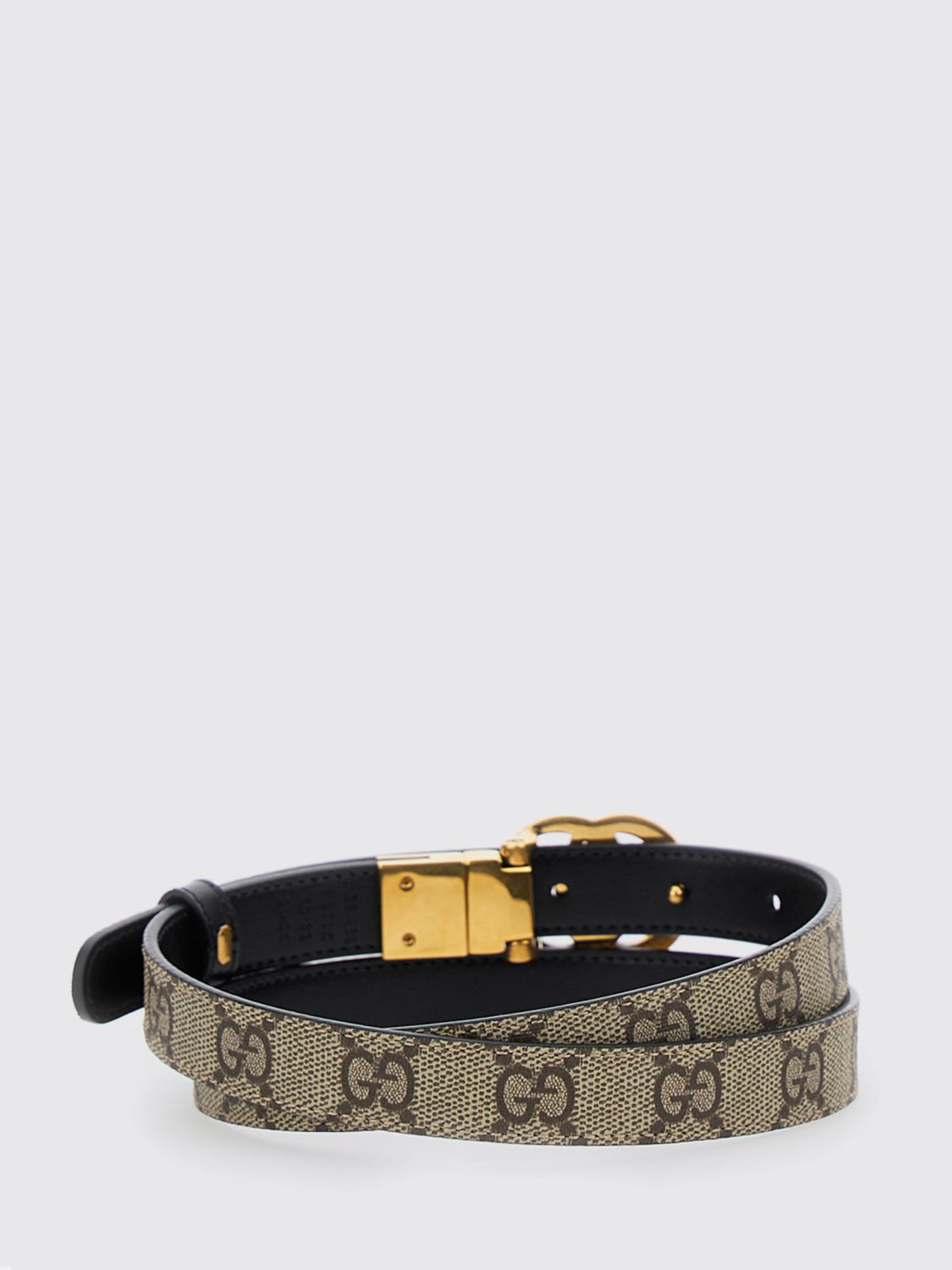 Gucci Women Gg Marmont Reversible Gg Supreme And Leather Belt Gucci GUCCI