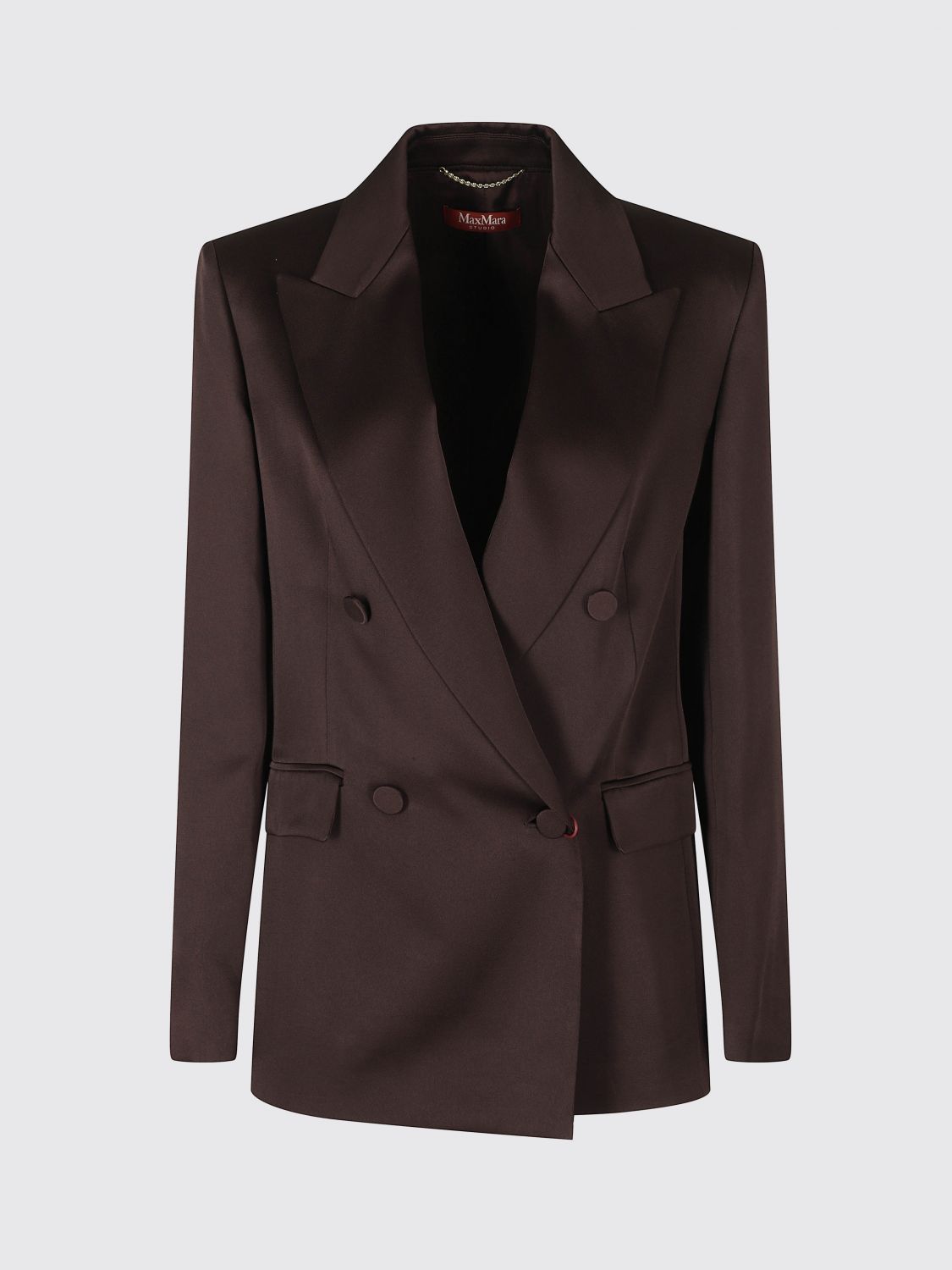 Max Mara Studio Jacket Woman Brown MAX MARA STUDIO