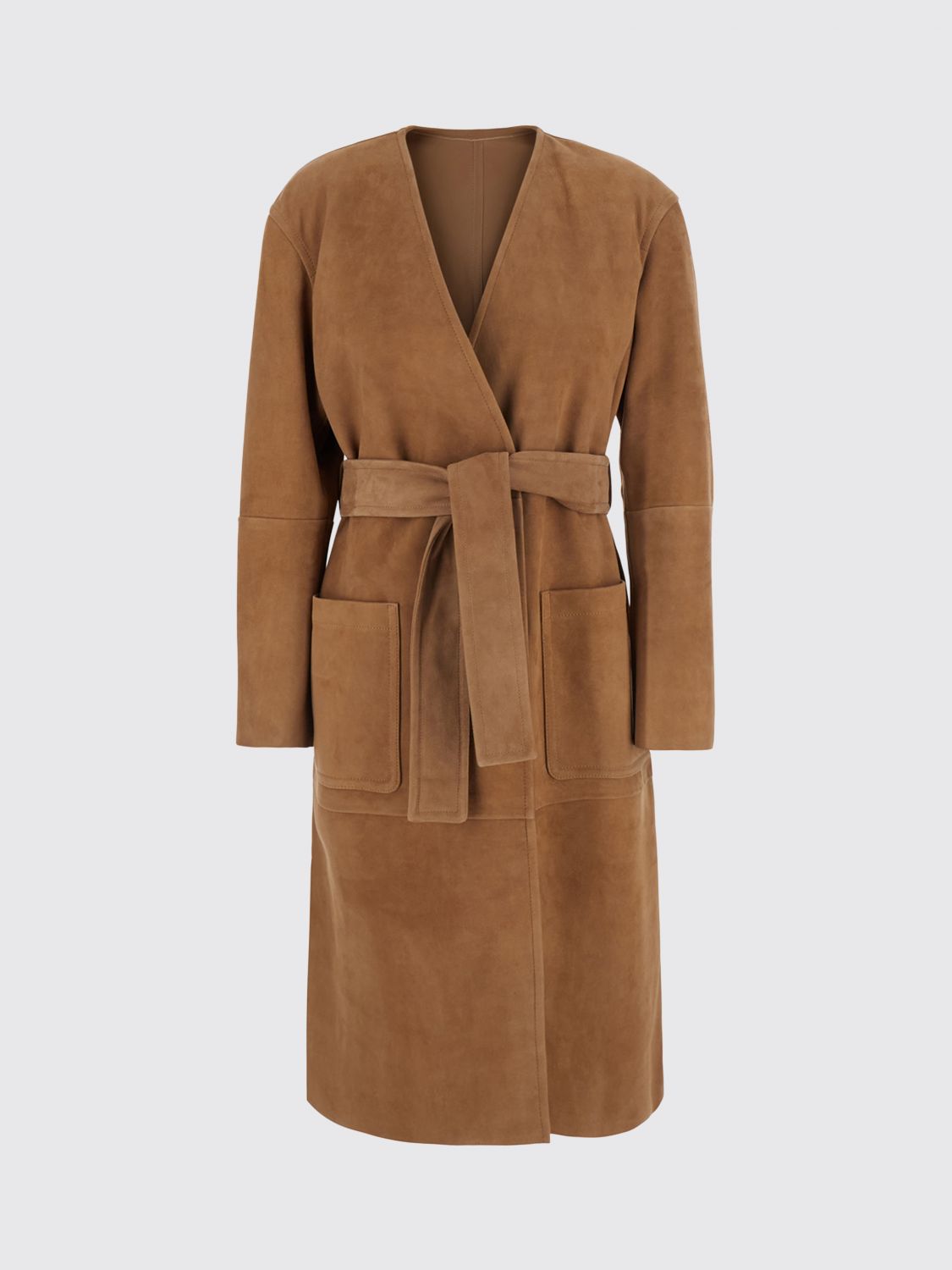 Max Mara Studio Coat Woman Beige MAX MARA STUDIO
