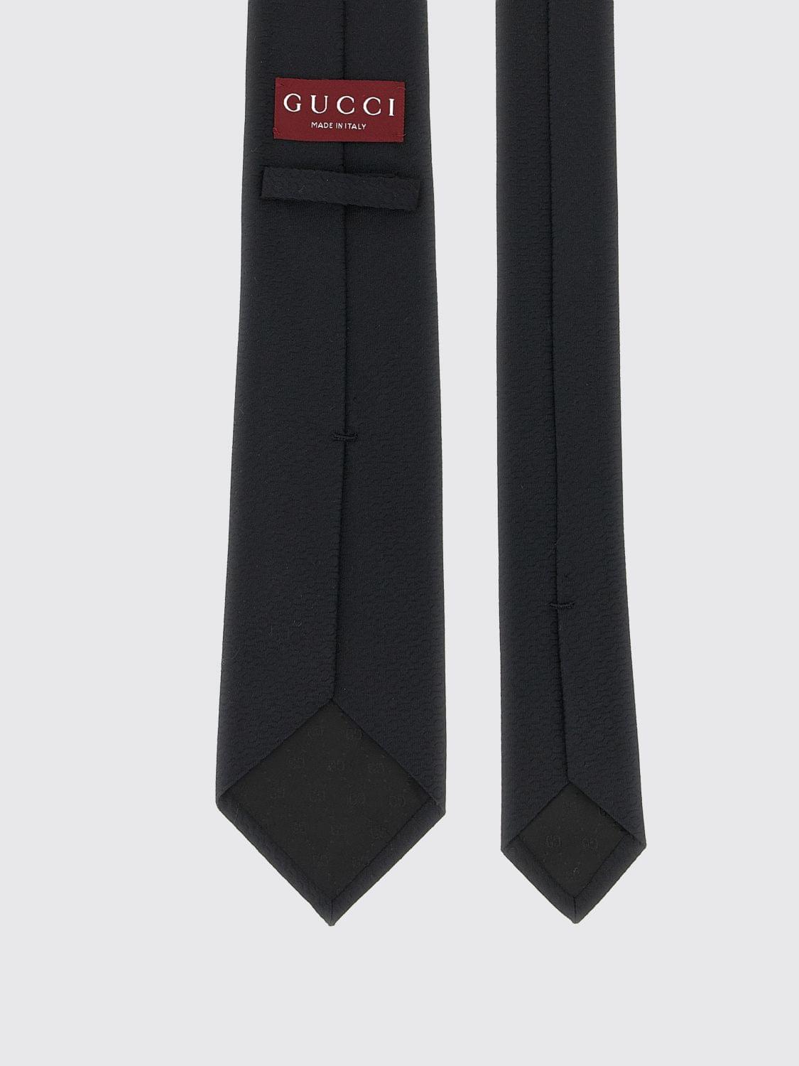 Gucci Tie Men Black GUCCI
