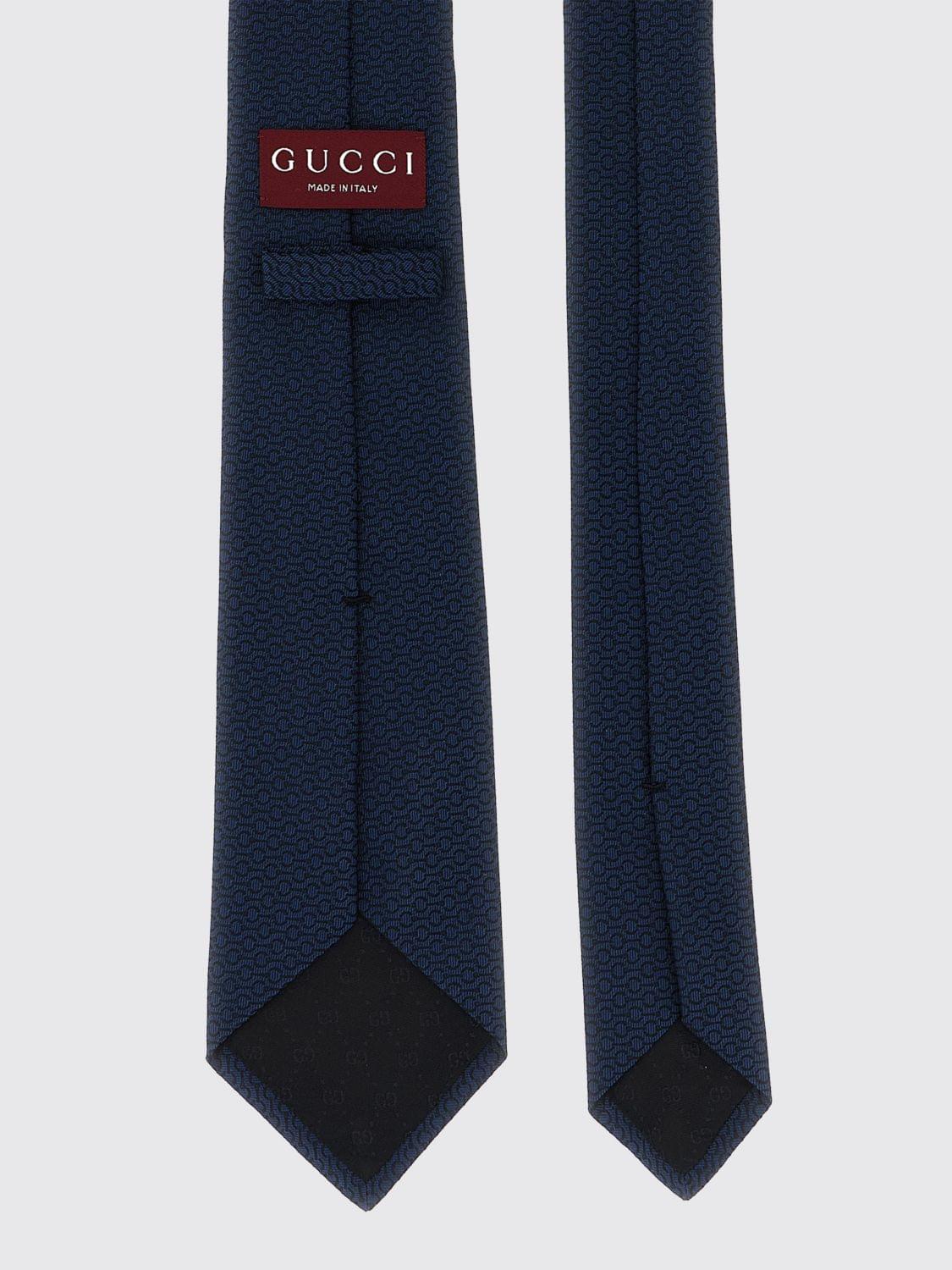 Gucci Tie Men Blue GUCCI