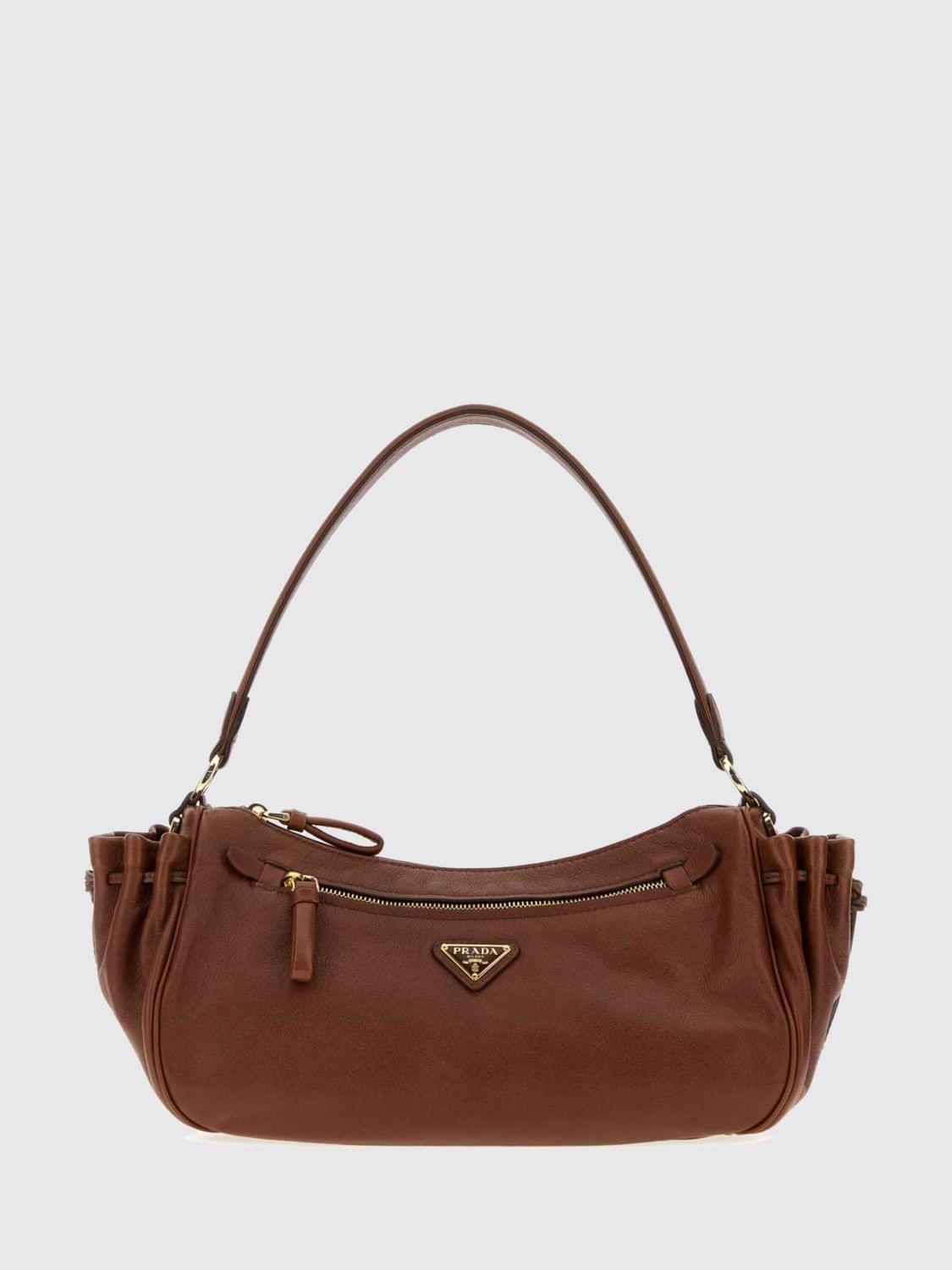 Prada Shoulder Bag Woman Brown PRADA