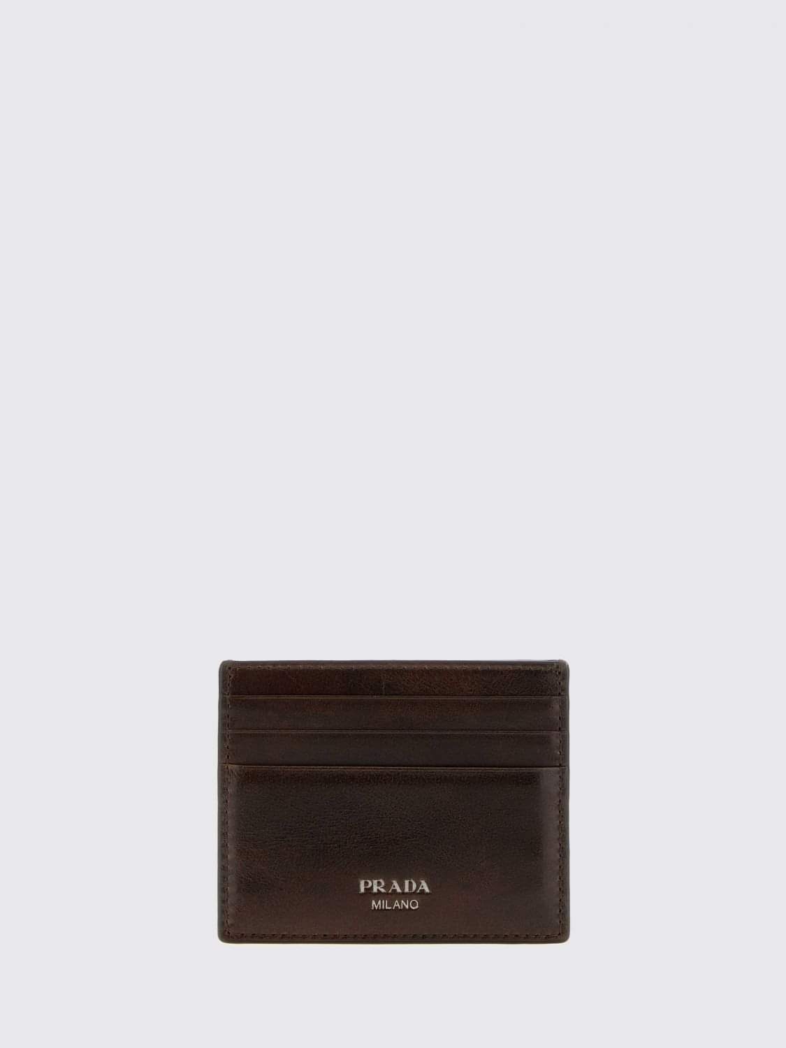 Prada Wallet Men Brown PRADA