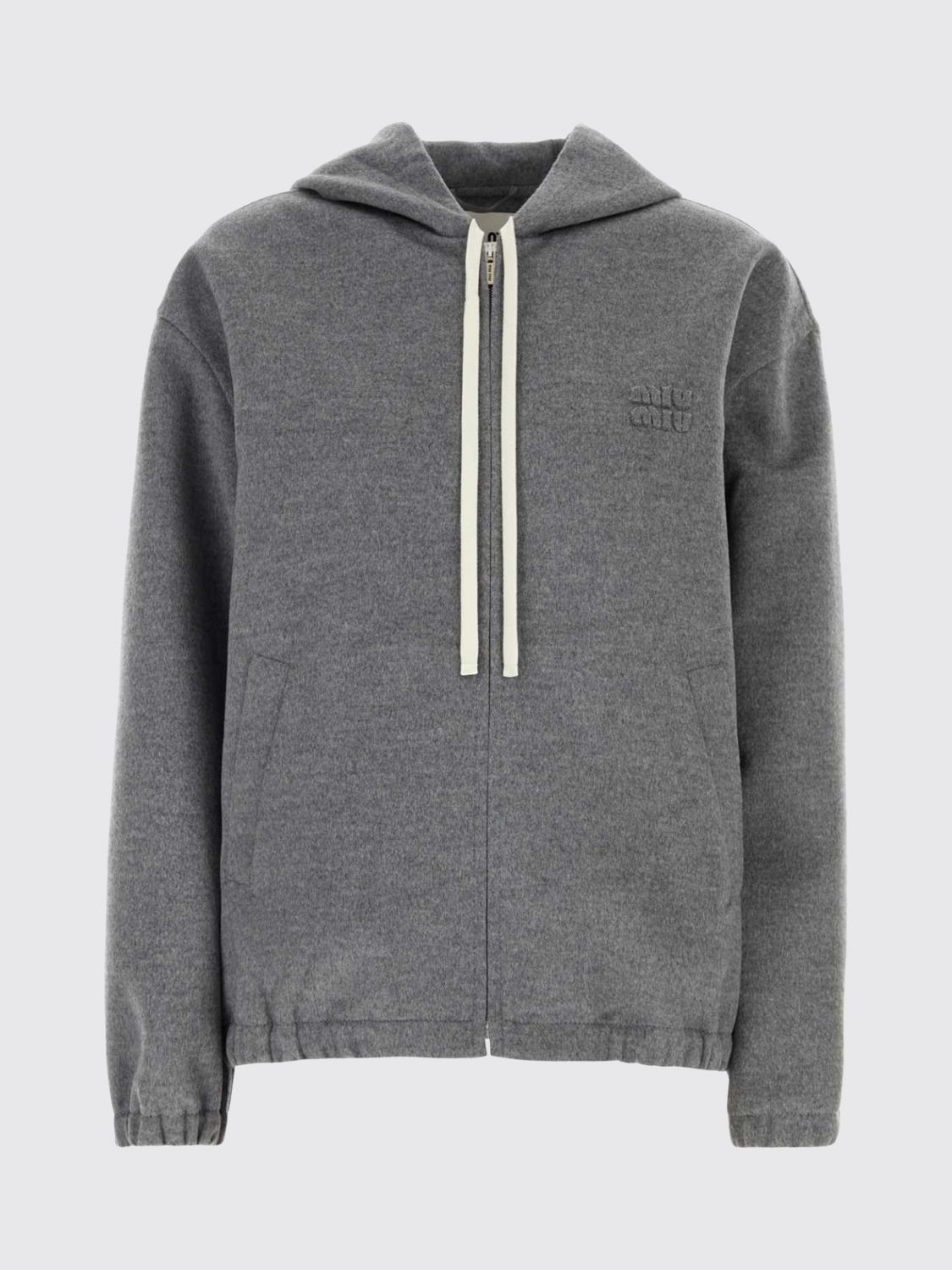 Miu Miu Sweatshirt Woman Grey MIU MIU