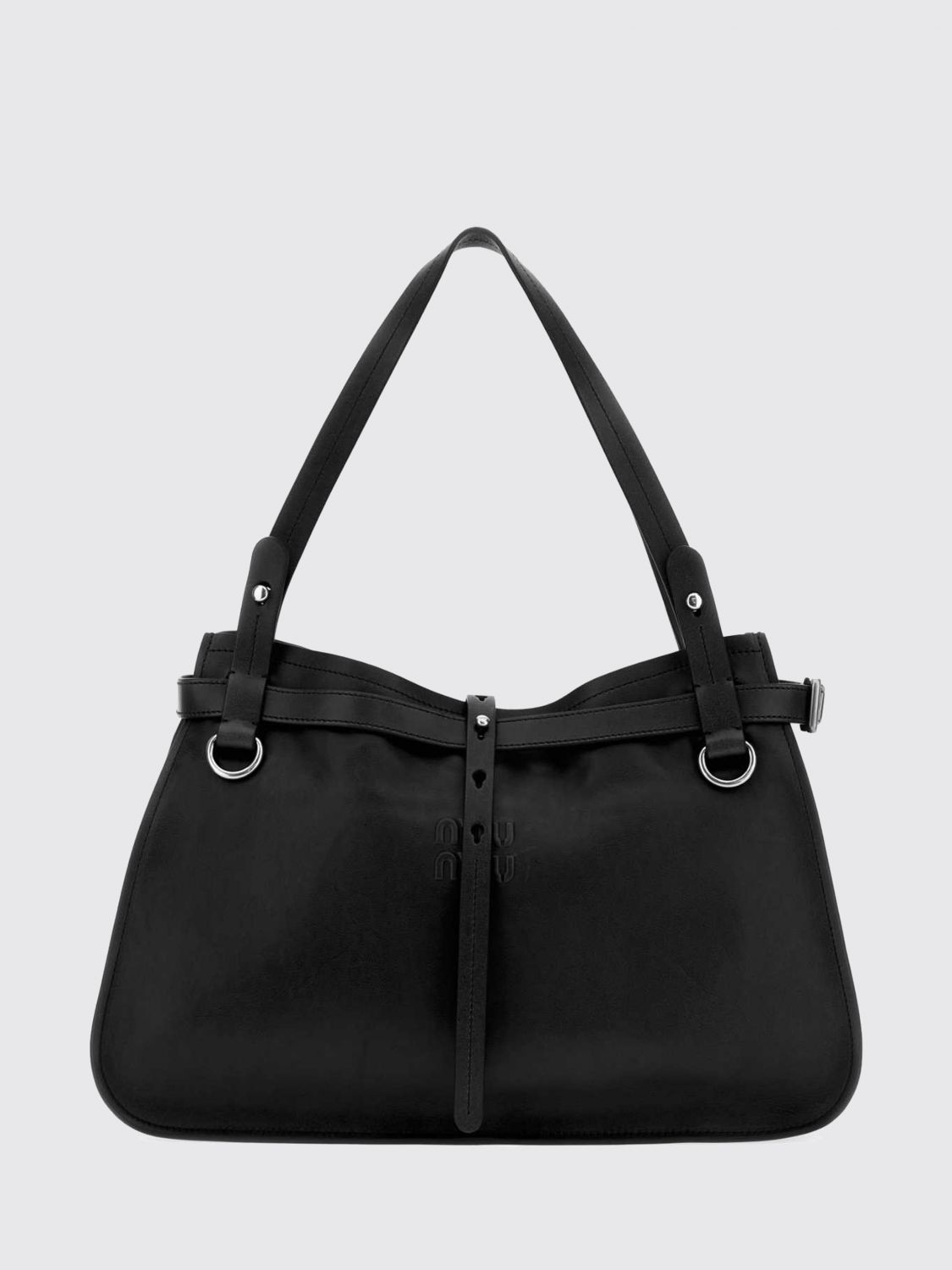 Miu Miu Shoulder Bag Woman Black MIU MIU