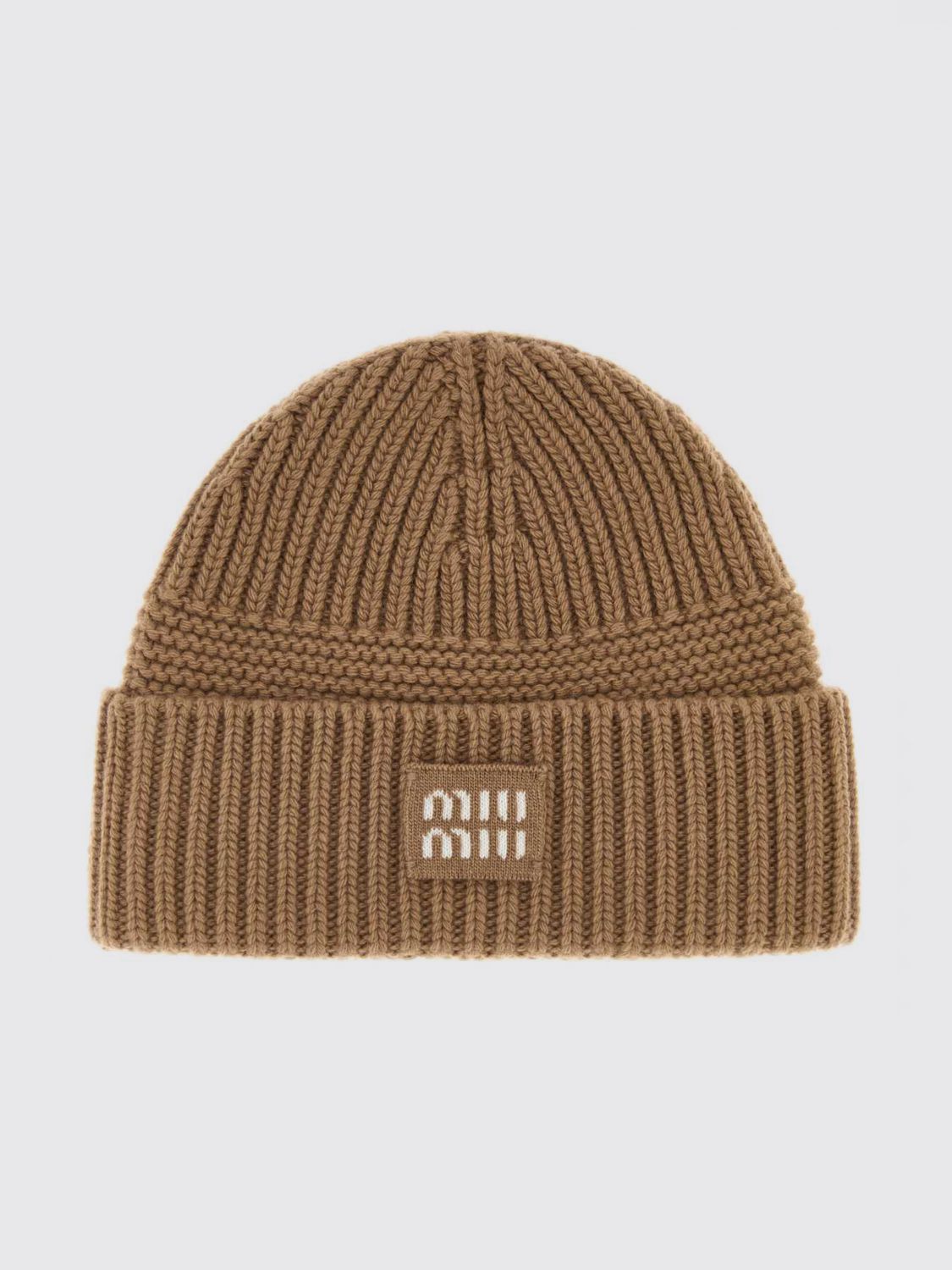 Miu Miu Hat Woman Camel MIU MIU