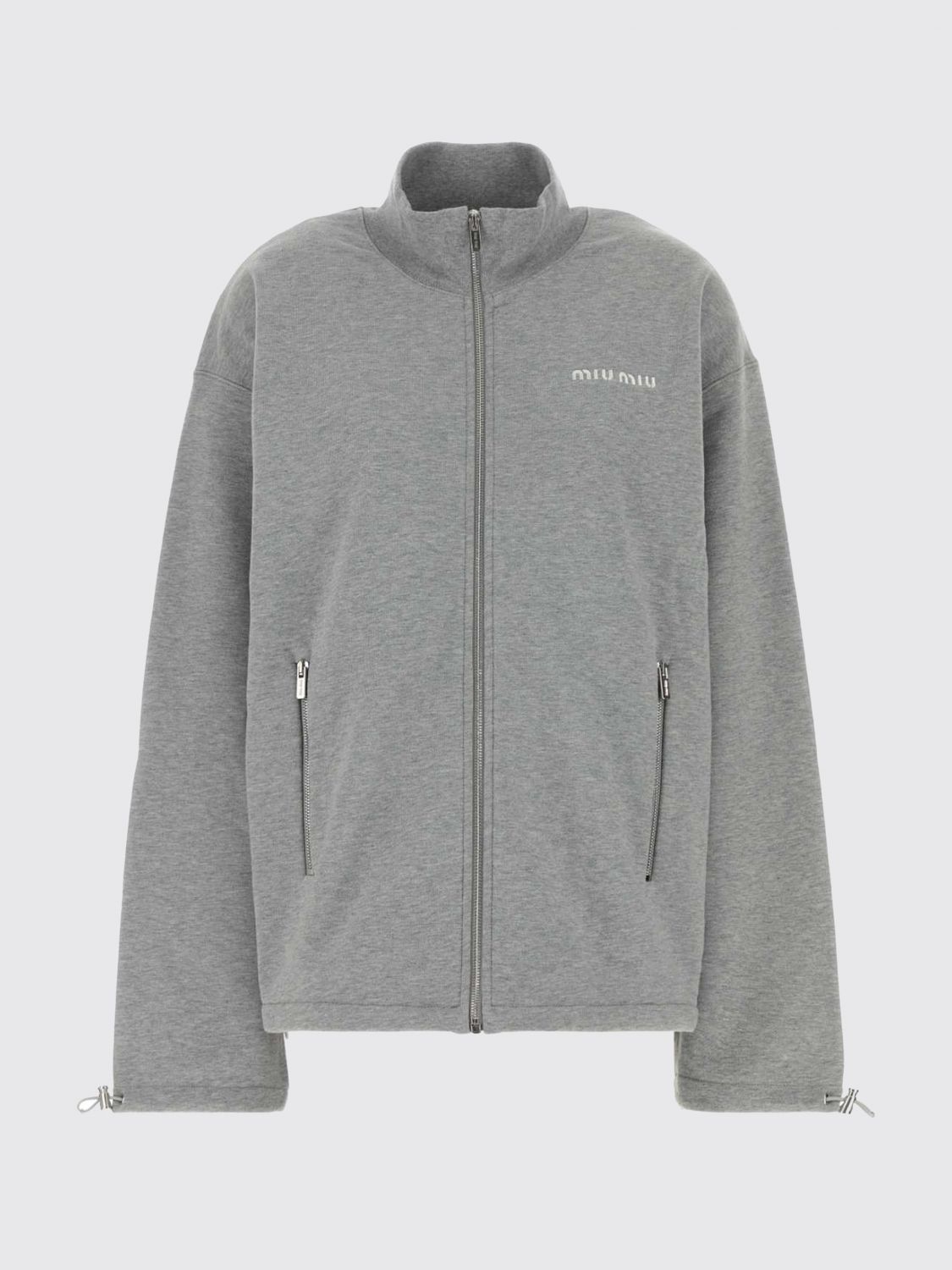Miu Miu Sweatshirt Woman Grey MIU MIU