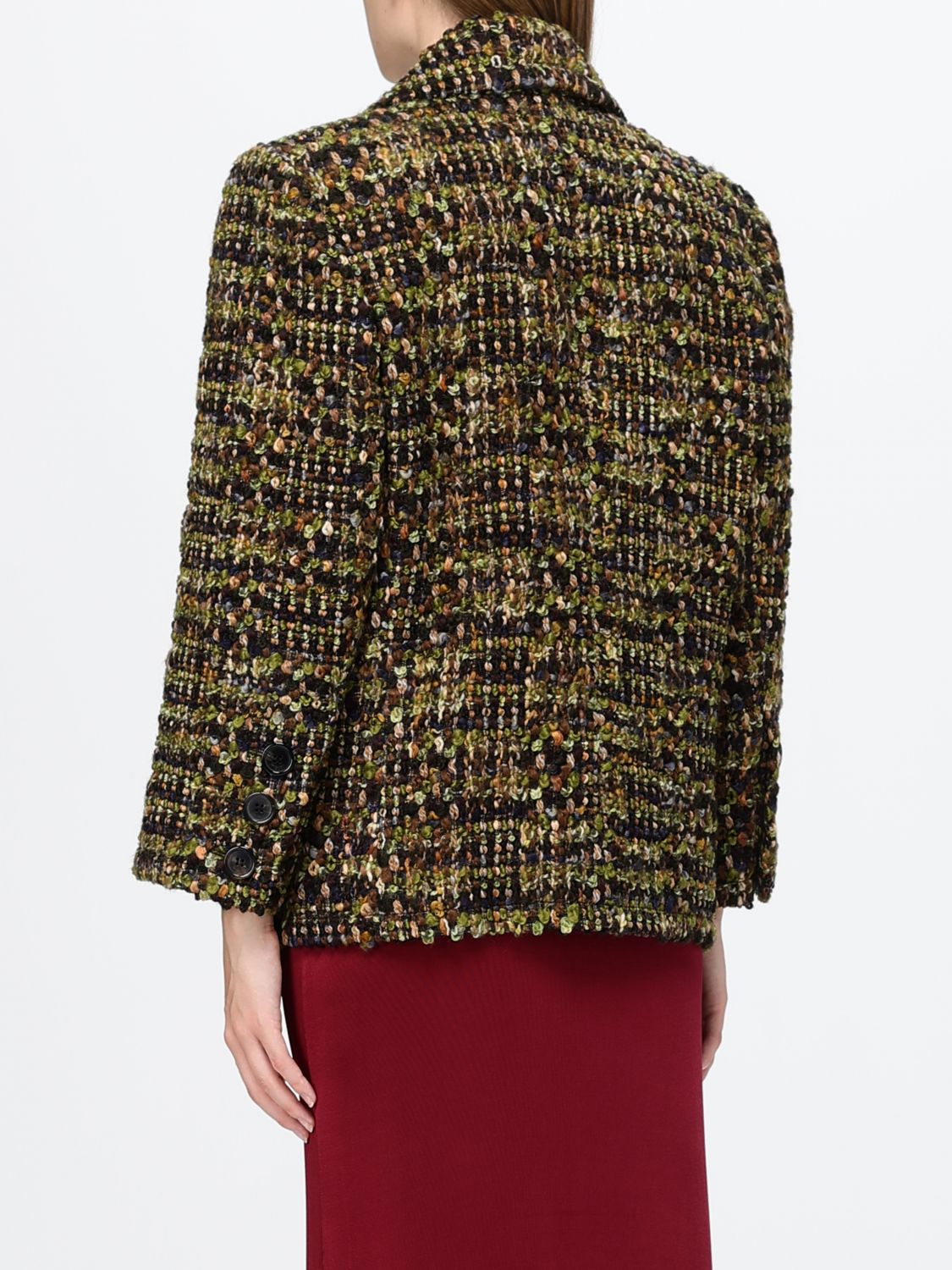 Saint Laurent Jacket Woman Kaki SAINT LAURENT