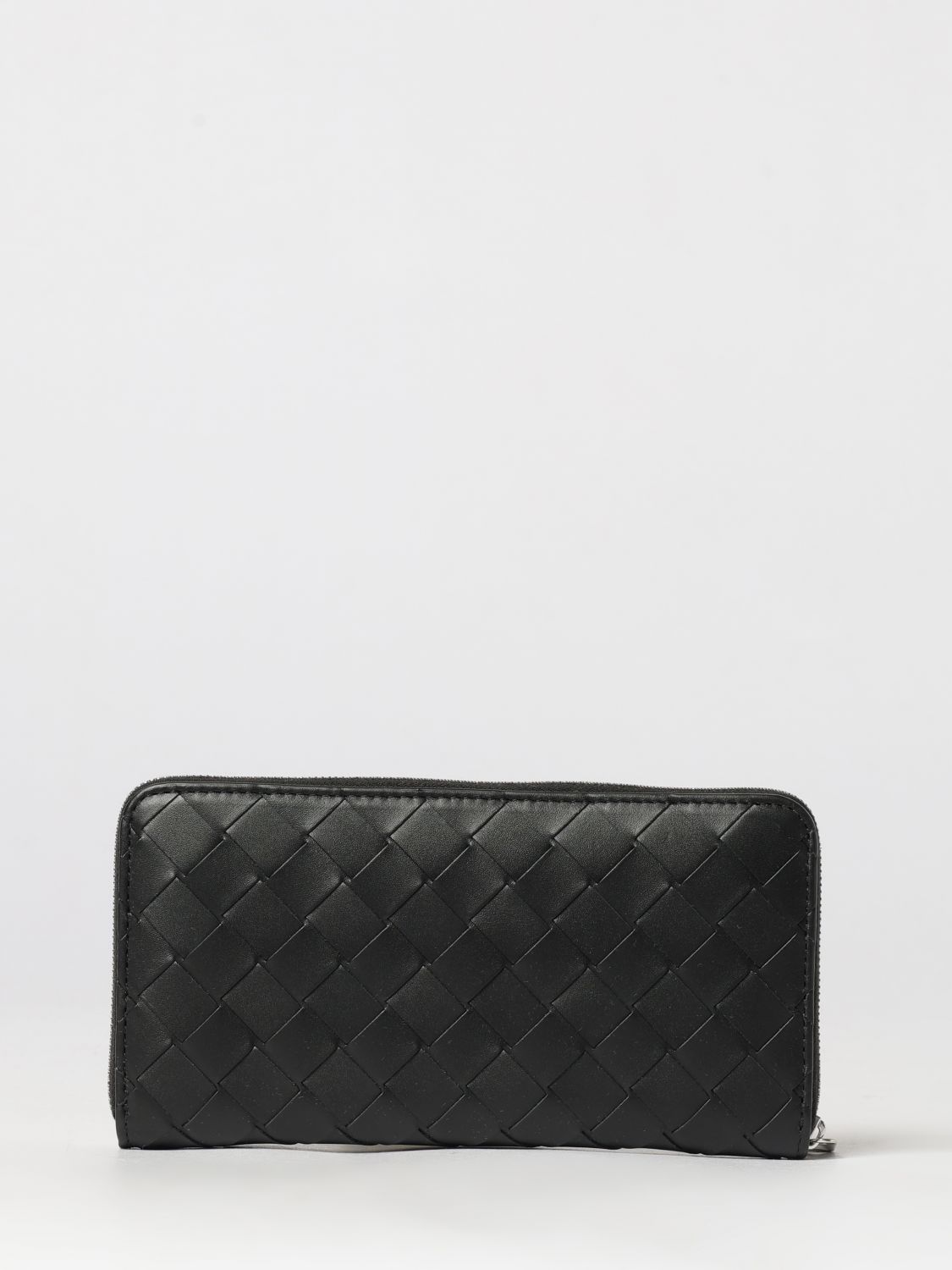 Bottega Veneta Men Continental Zip-Around Wallet Bottega Veneta In Woven Calfskin BOTTEGA VENETA