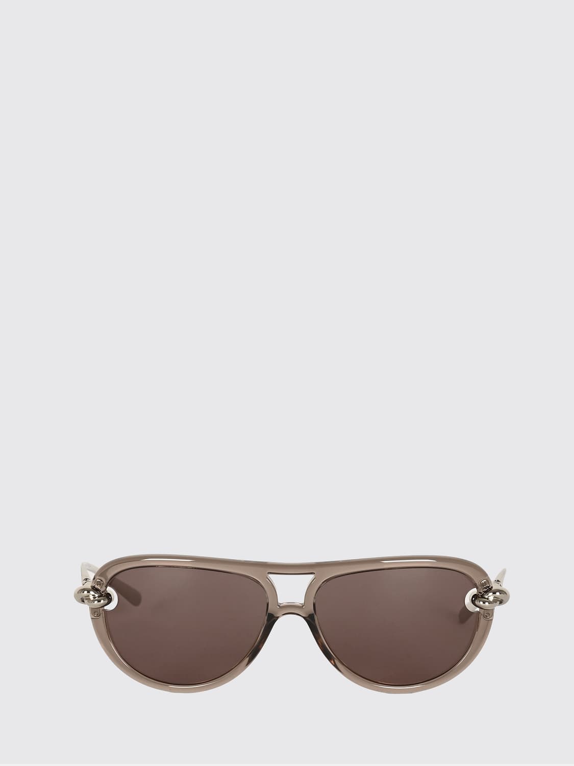 Bottega Veneta Women Bottega Veneta Knot Aviator Sunglasses In Metal And Acetate BOTTEGA VENETA
