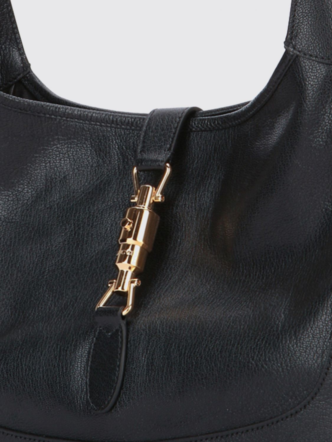 Gucci Women Jackie 1961 Gucci Shoulder Bag In Grained Leather With Piston Lock GUCCI