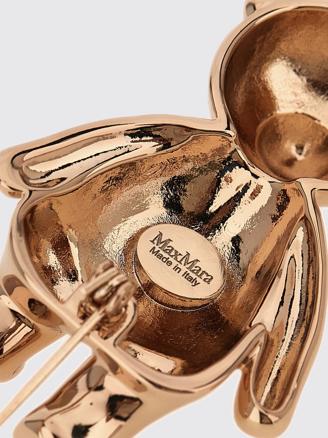 Max Mara Women Max Mara Jewelled Brooch In Gold-Tone Metal MAX MARA