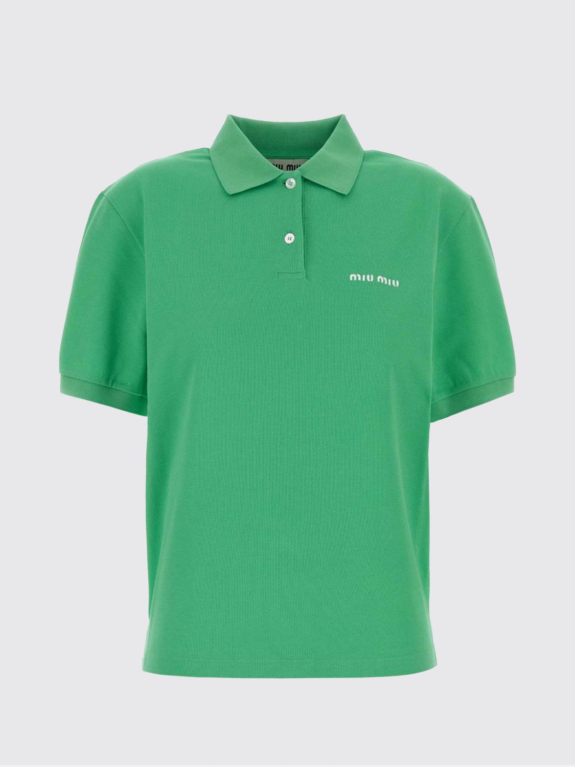 Miu Miu Polo Shirt Woman Mint MIU MIU