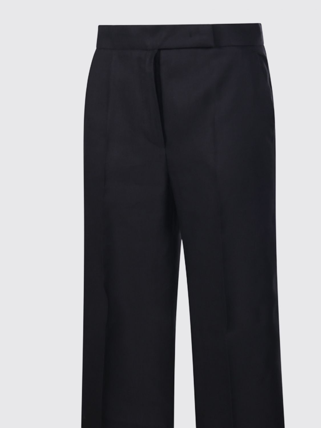 Max Mara Women High-Waisted Straight Leg Trousers Max Mara In Linen And Silk MAX MARA