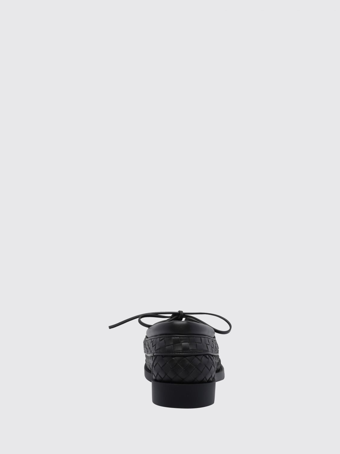Bottega Veneta Men Bottega Veneta Pier Woven Calfskin Boat Shoes BOTTEGA VENETA