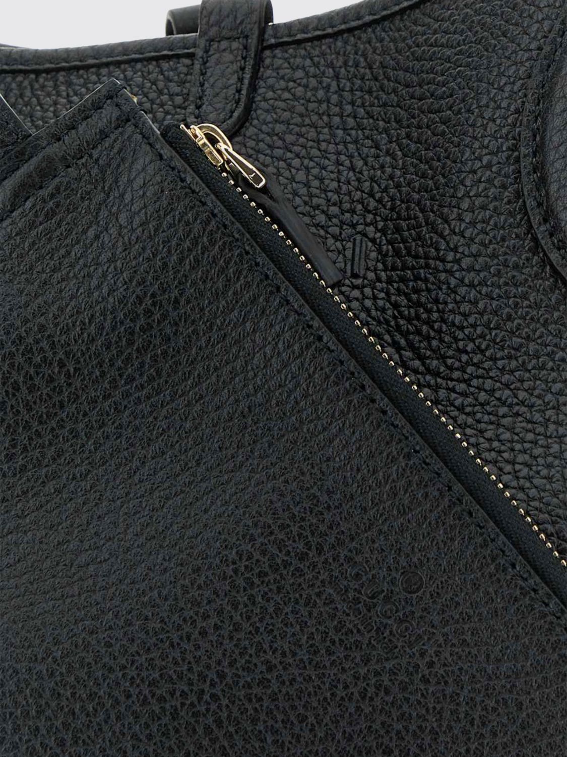Gucci Women Gucci Reversible Shoulder Bag In Grained Leather And Logo Fabric GUCCI