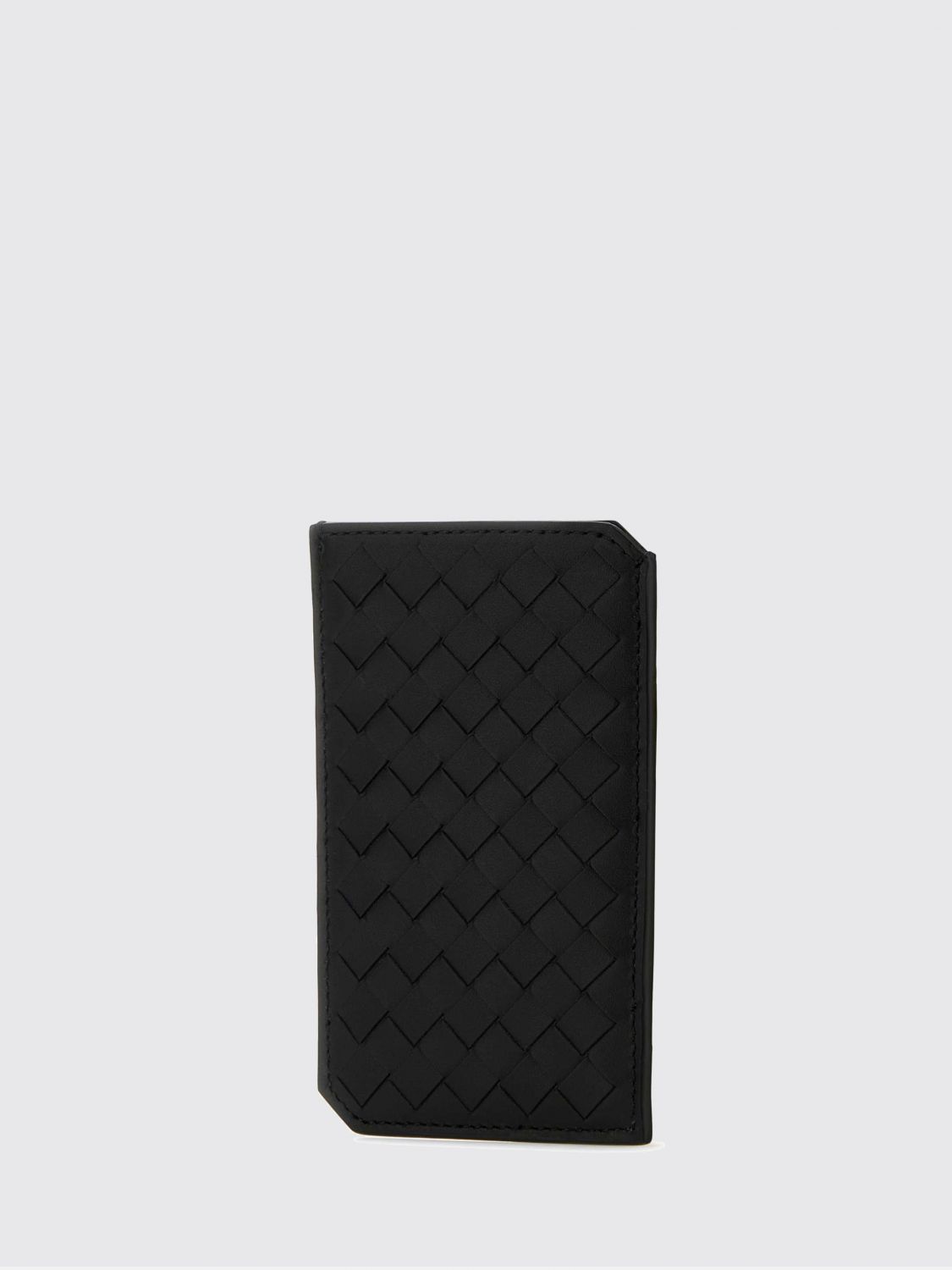 Bottega Veneta Men Bottega Veneta Intrecciato Calfskin Leather Flat Card Holder BOTTEGA VENETA