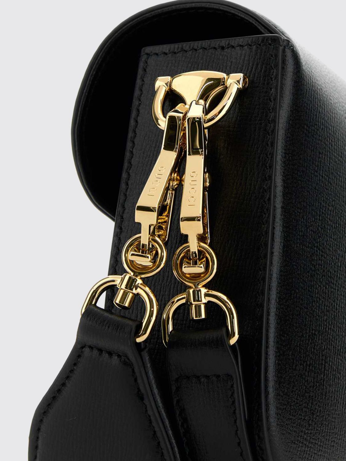 Gucci Women Gucci Horsebit 1955 Mini Leather Shoulder Bag With Removable Strap GUCCI