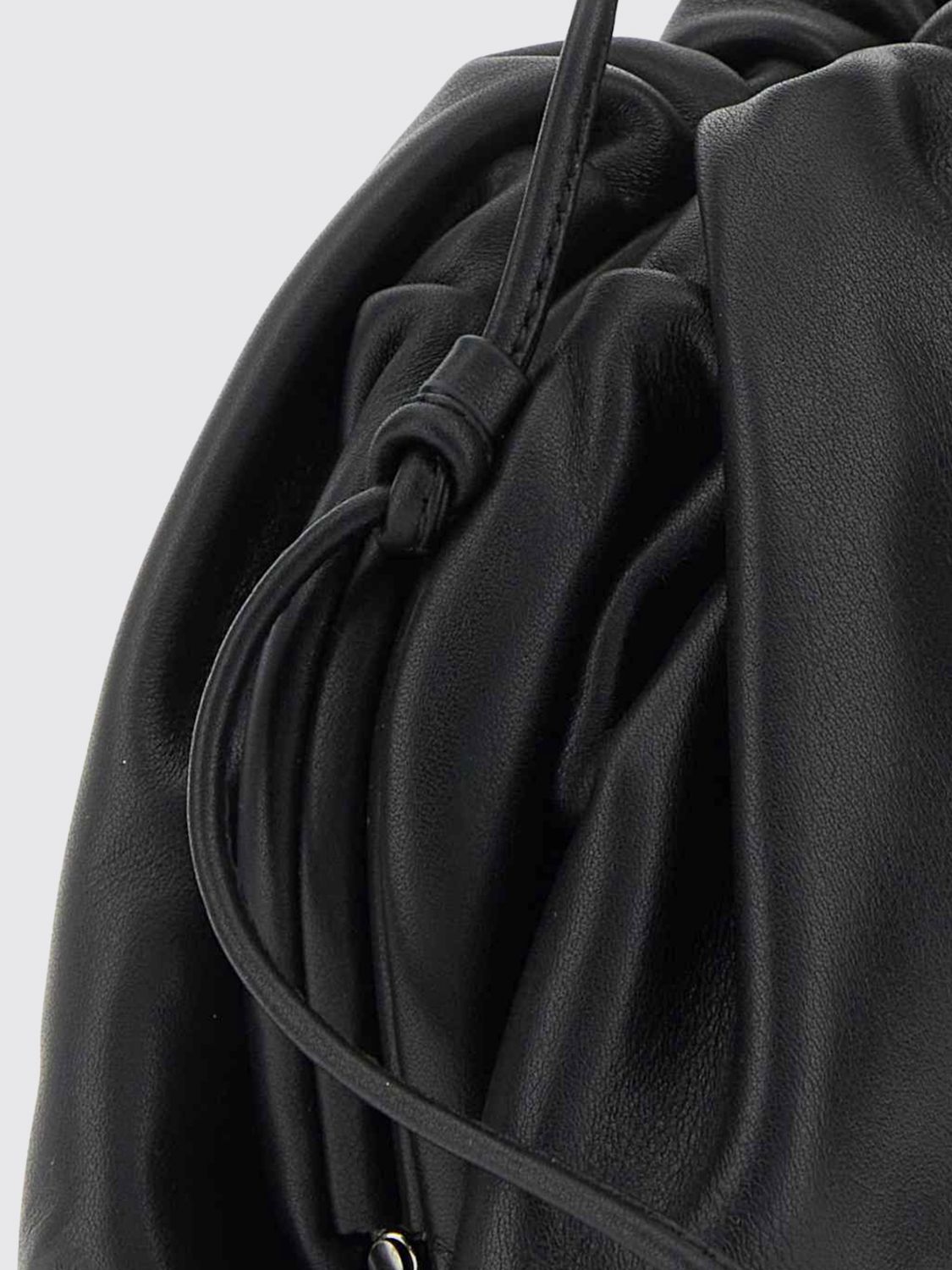 Bottega Veneta Women Draped Calfskin Leather Mini Bag Bottega Veneta With A Thin Shoulder Strap BOTTEGA VENETA