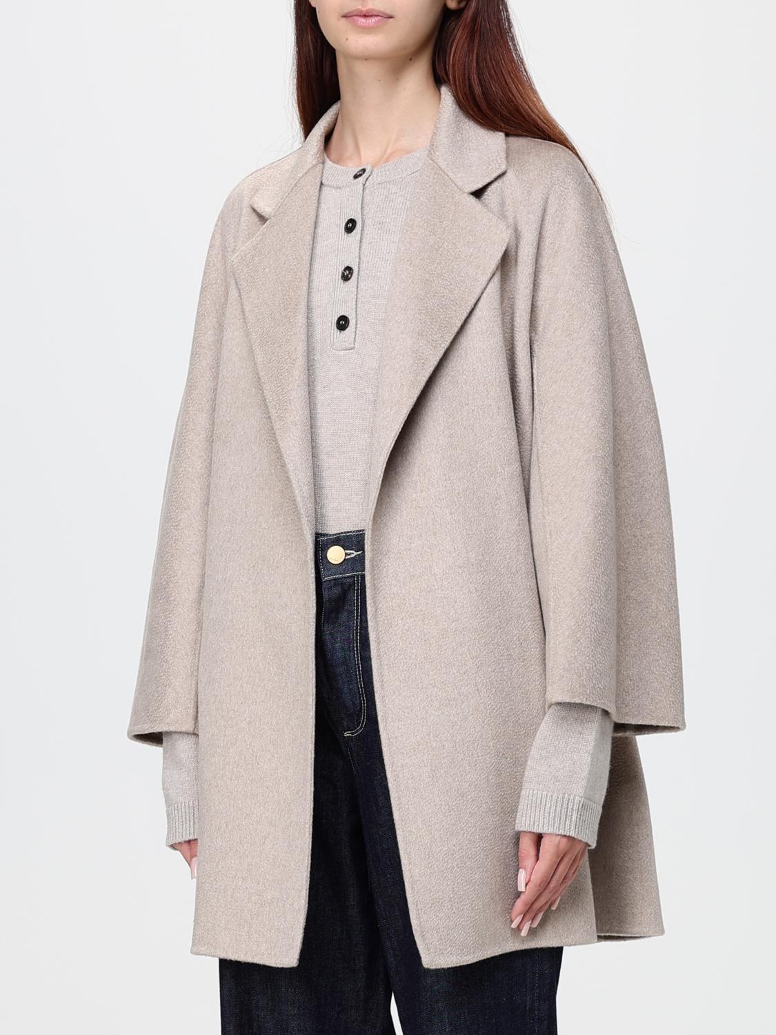 Max Mara Women Short Robe Coat Max Mara In Pure Cashmere With Shawl Collar And Belt MAX MARA