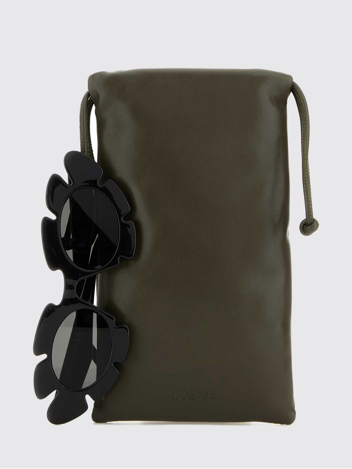 Loewe Men Loewe Black Acetate Cat-Eye Sunglasses With Flower Design LOEWE