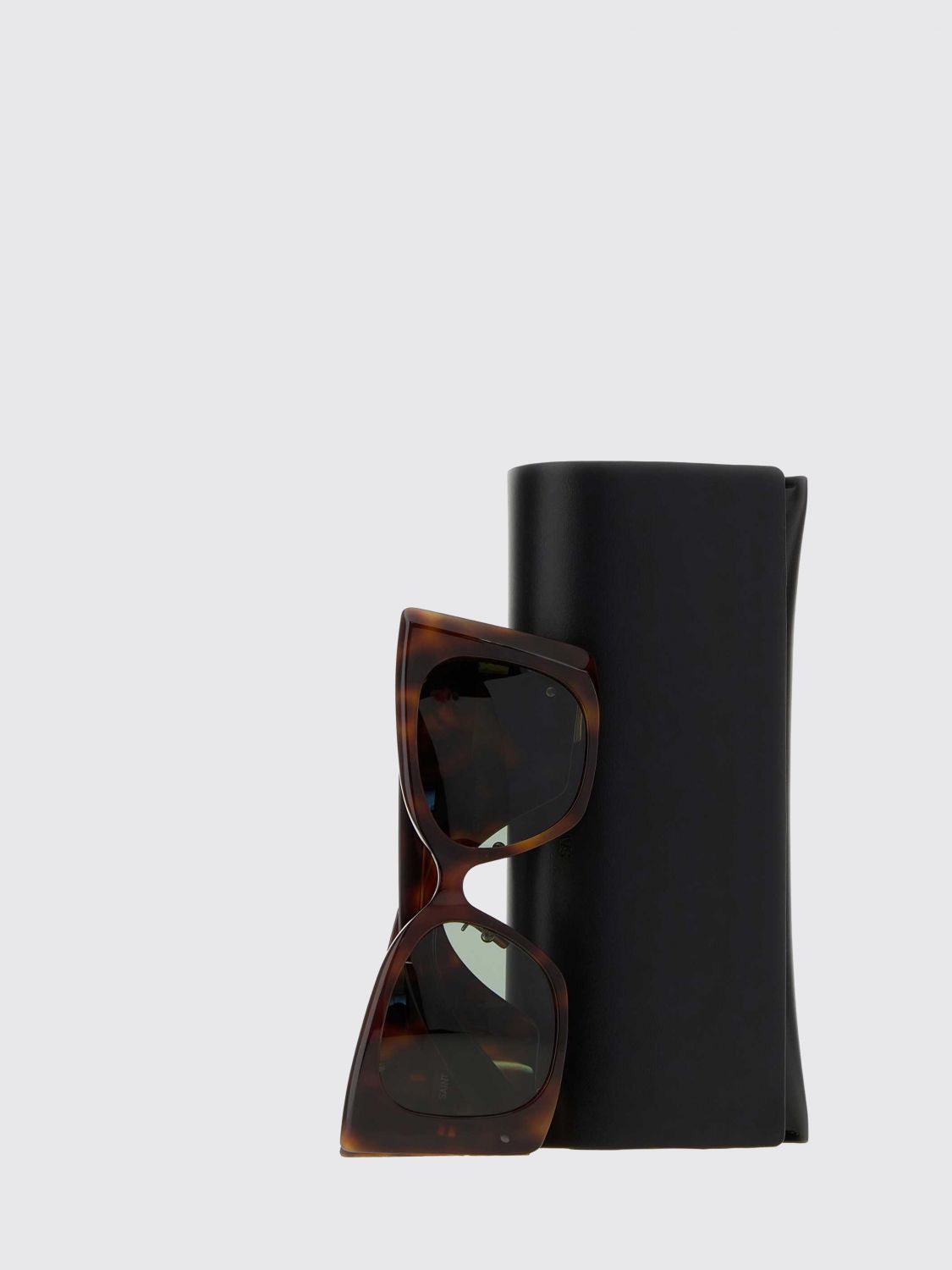 Saint Laurent Women Saint Laurent Cat-Eye Tortoiseshell Acetate Sunglasses With Ysl Logo SAINT LAURENT