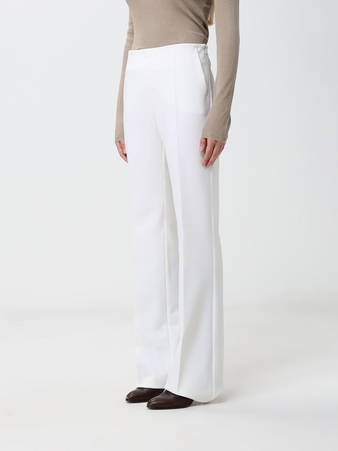 Max Mara Women High-Waisted Skinny Trousers Max Mara In Pure Virgin Wool MAX MARA