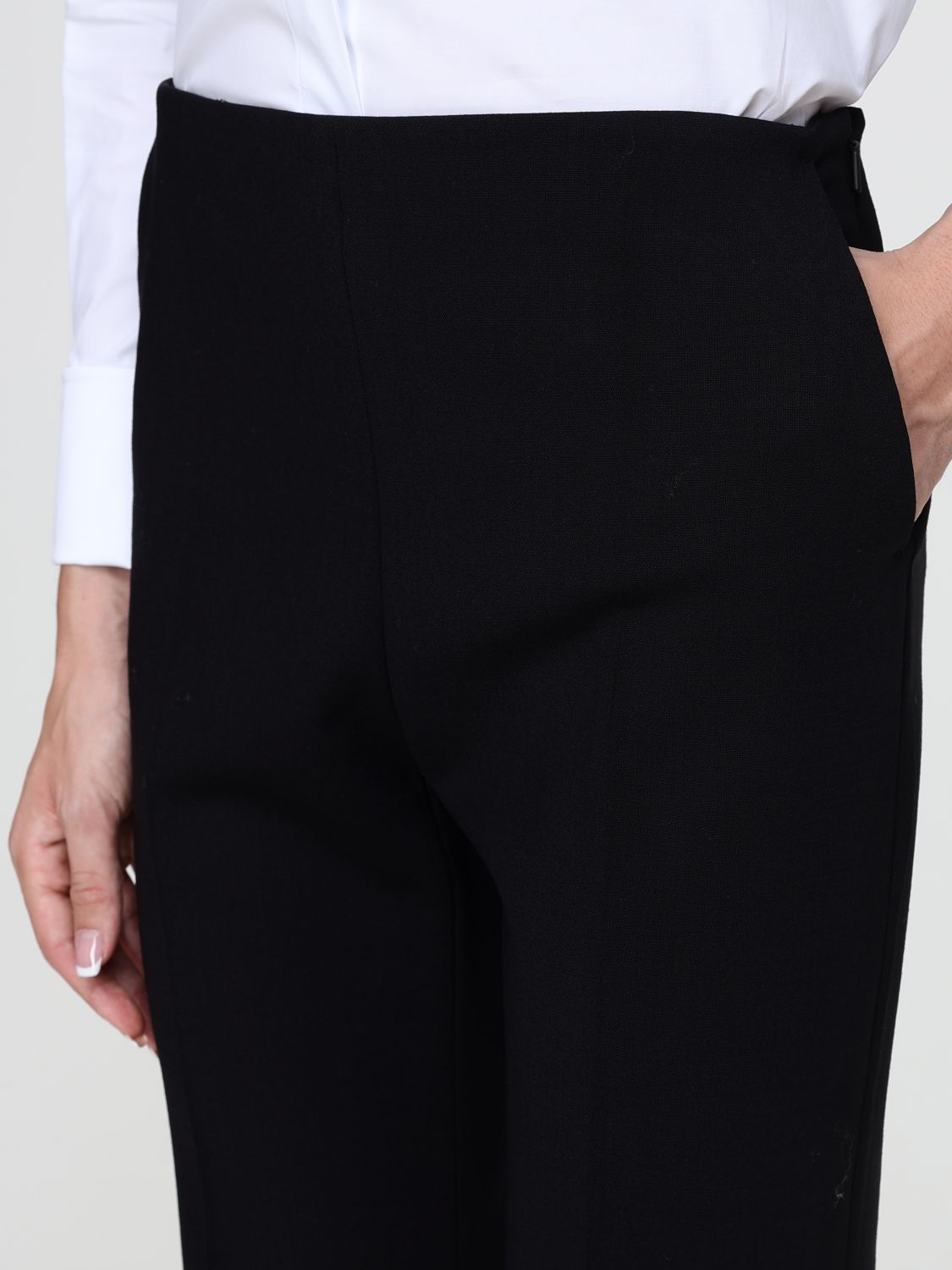 Max Mara Women High-Waisted Skinny Trousers Max Mara In Pure Virgin Wool MAX MARA