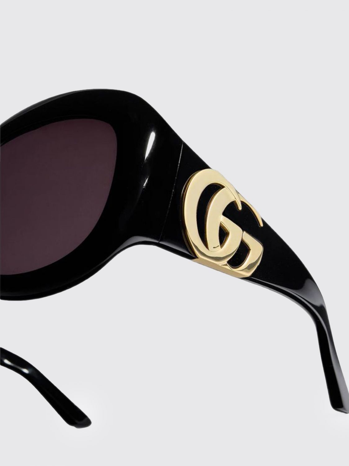 Gucci Women Gucci Cat-Eye Sunglasses In Tortoiseshell Acetate With Gg Monogram Logo GUCCI