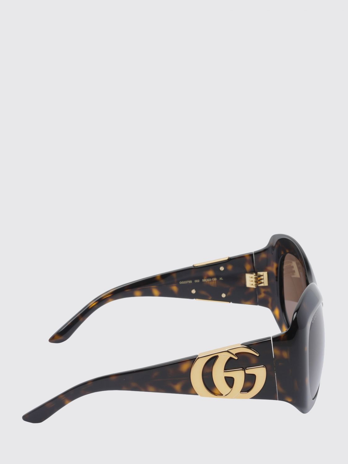 Gucci Women Gucci Cat-Eye Sunglasses In Tortoiseshell Acetate With Gg Monogram Logo GUCCI