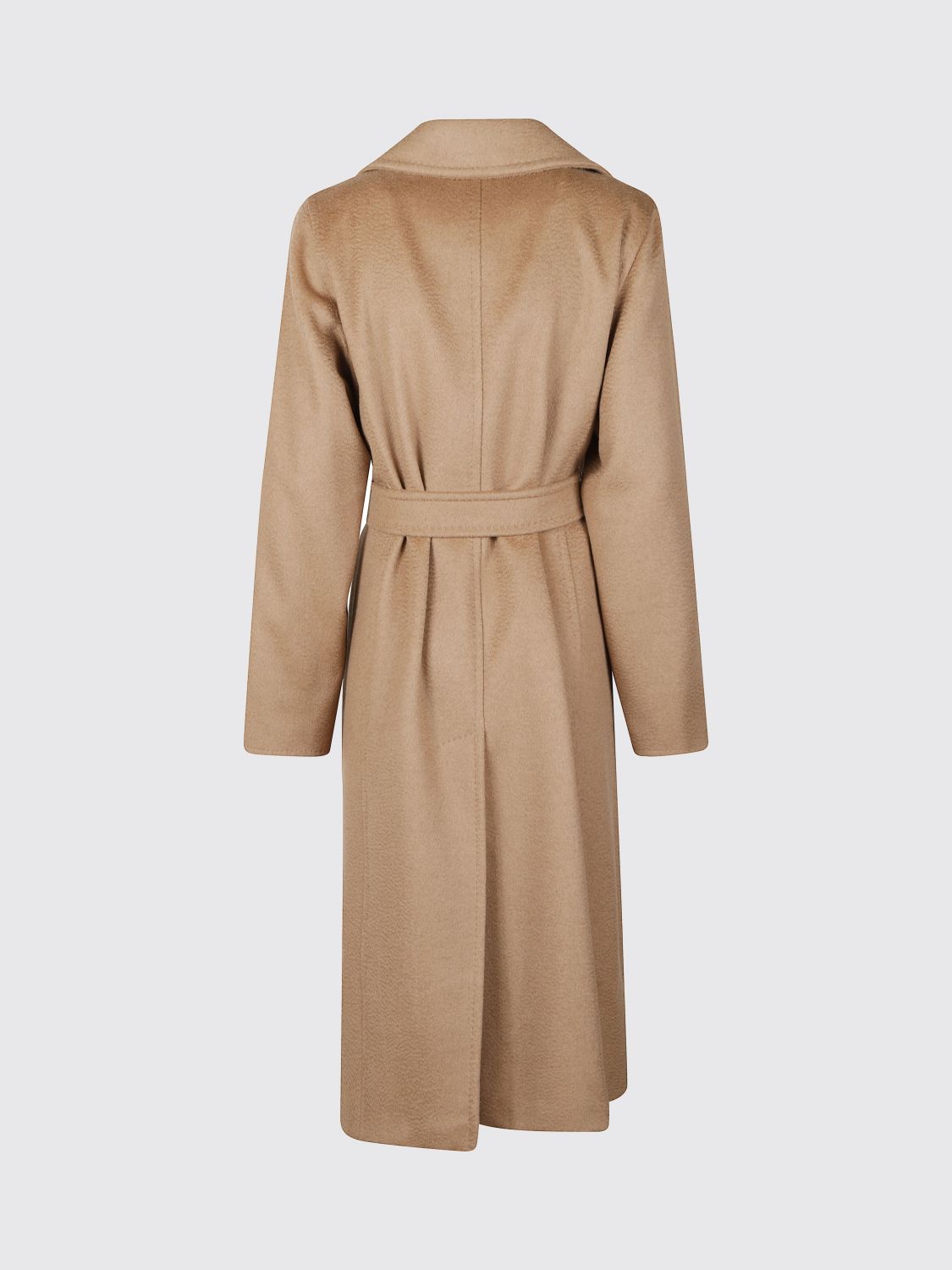 Max Mara Women Knee-Length Wool Robe Coat Max Mara With Belt MAX MARA